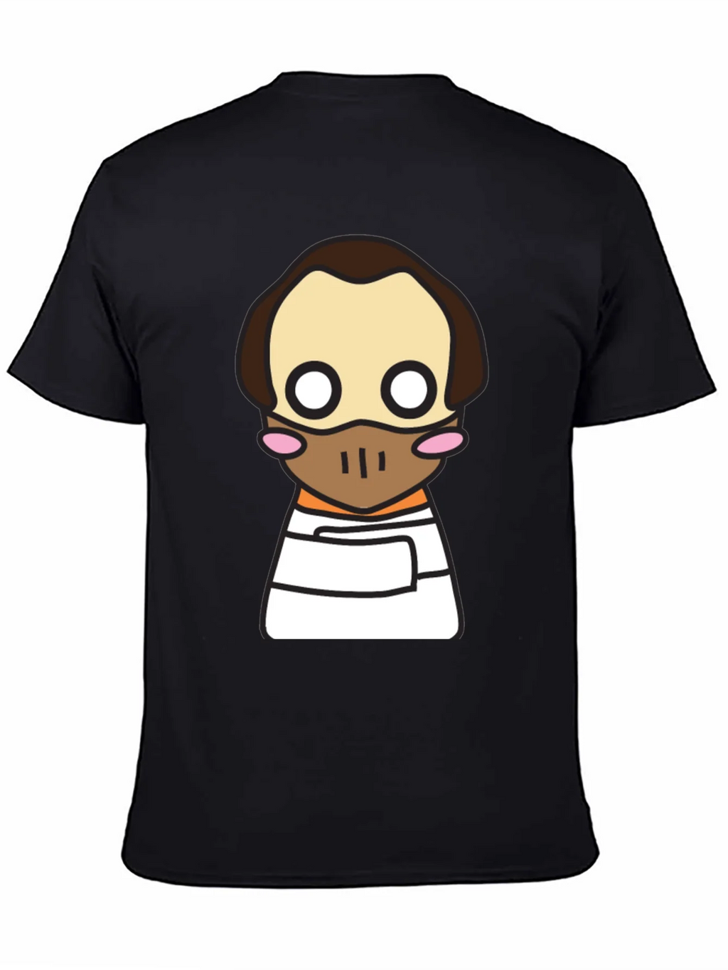 Hannibal Lecter Kawaii T-Shirt - Black Graphic Tee
