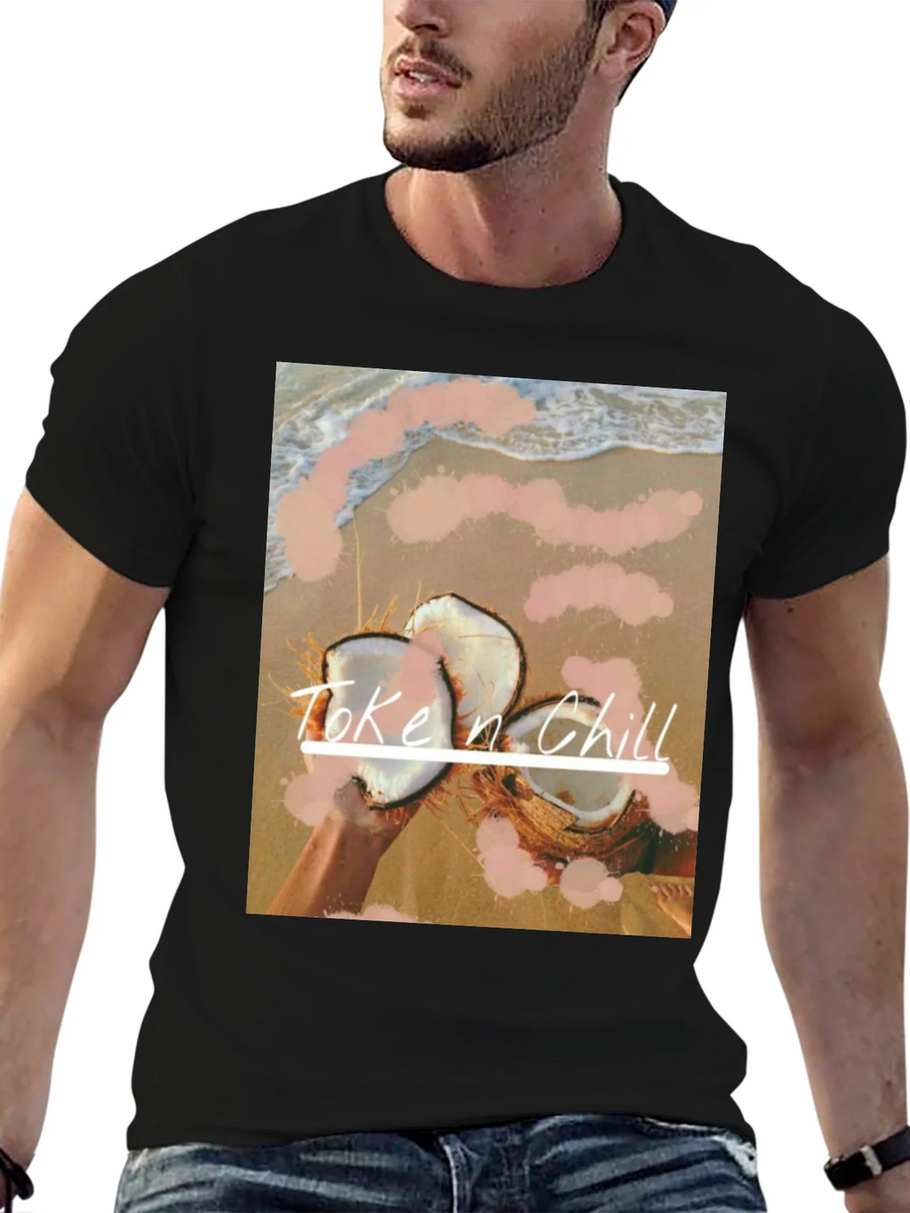 Toke n Chill Coconut Beach T-Shirt