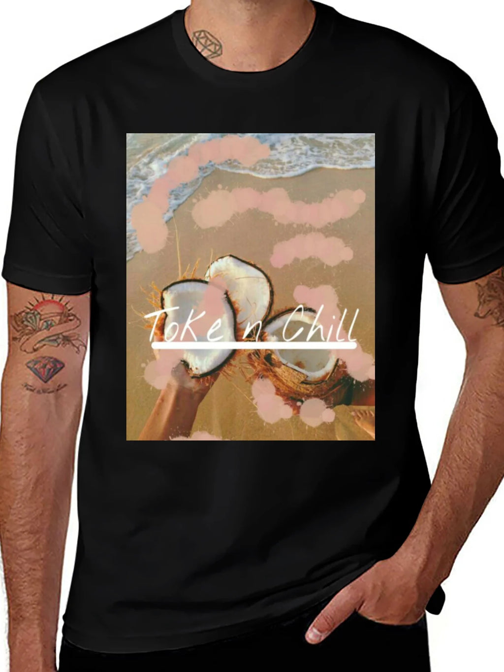 Toke n Chill Coconut Beach T-Shirt