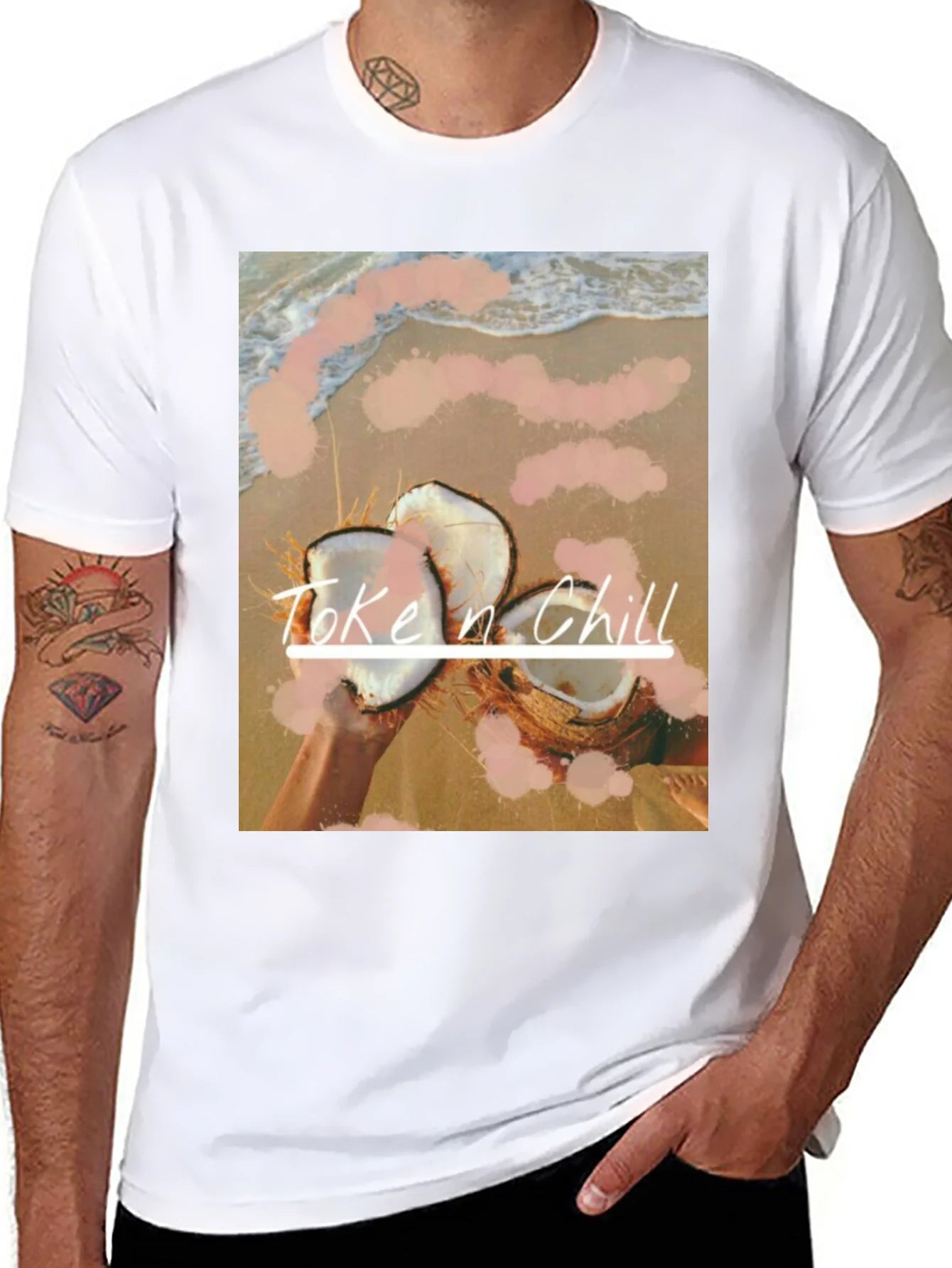 Toke n Chill Coconut Beach T-Shirt