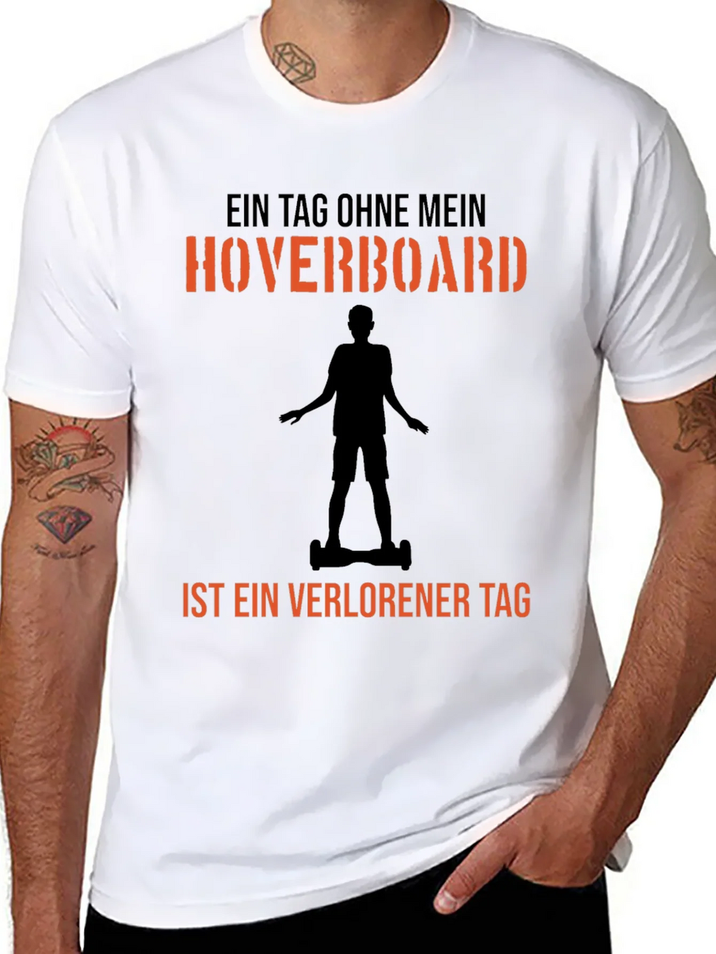 Hoverboard T-Shirt - A Day Without Fun Design