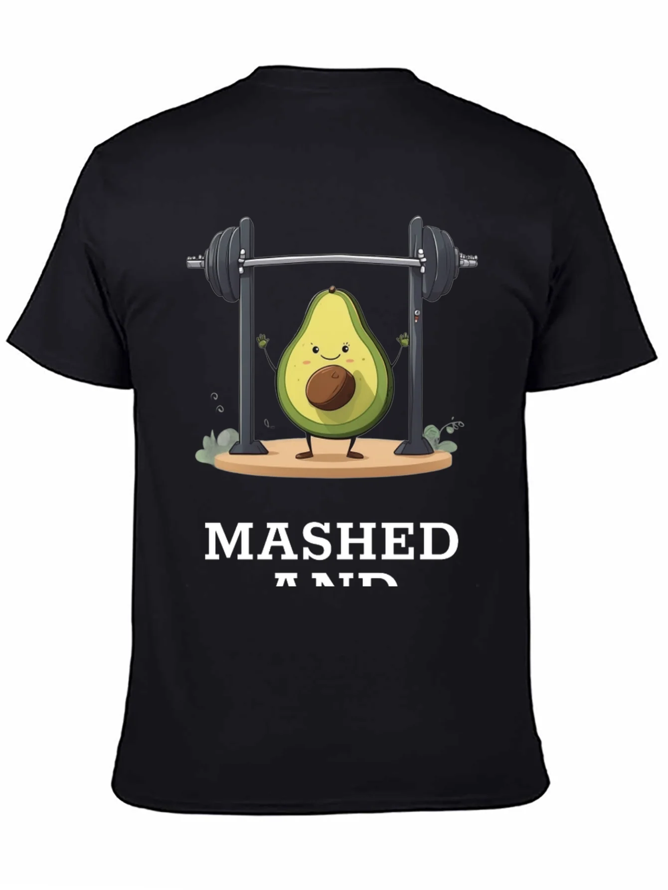 Mashed and Ripped Avocado Gym T-Shirt