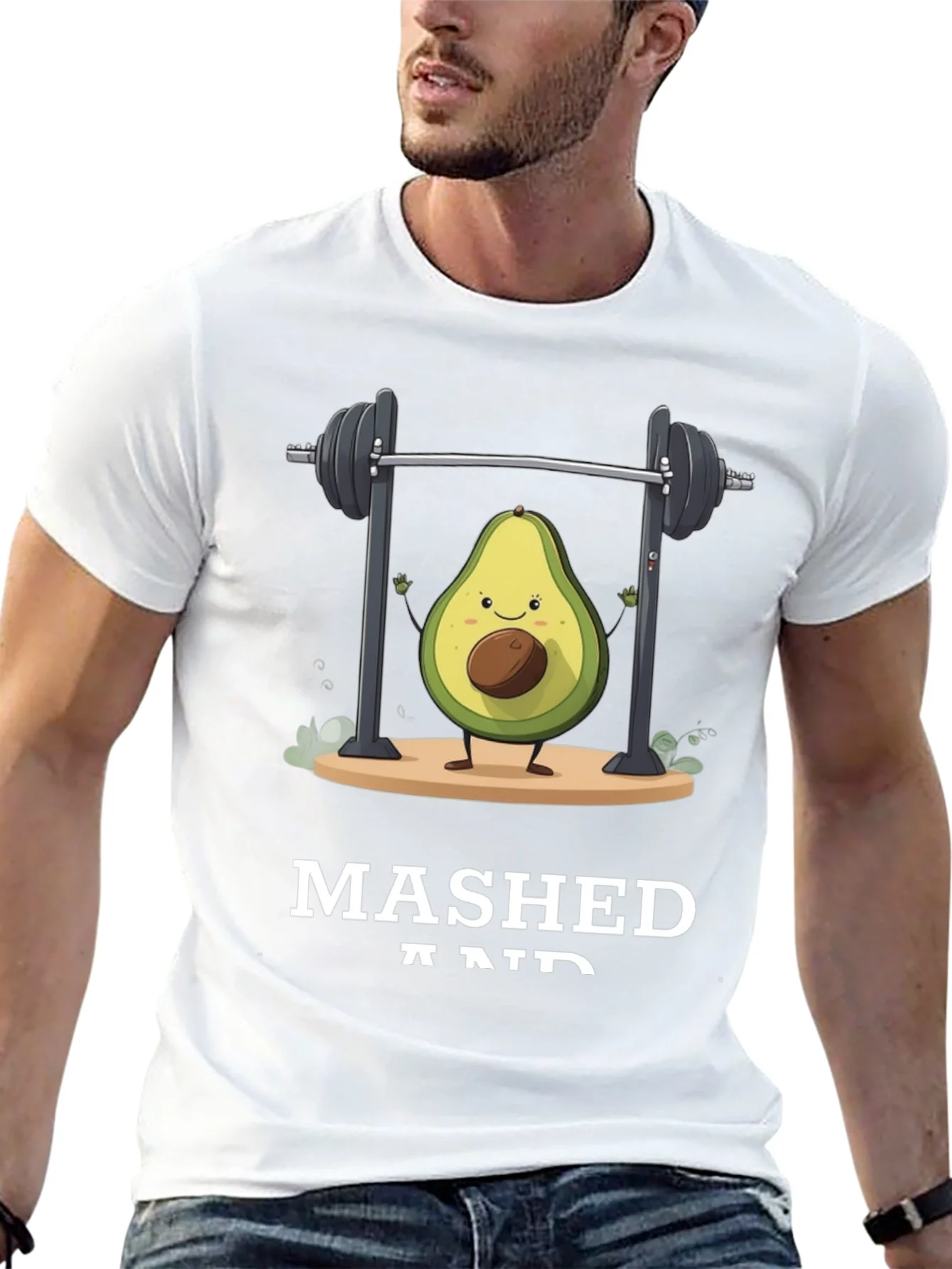Mashed and Ripped Avocado Gym T-Shirt