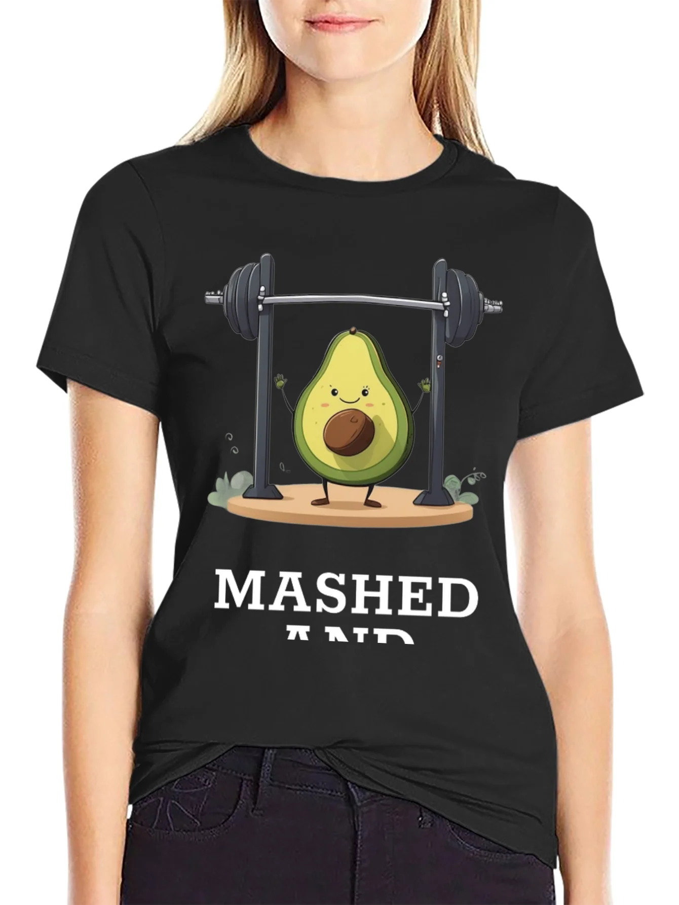 Mashed and Ripped Avocado Gym T-Shirt