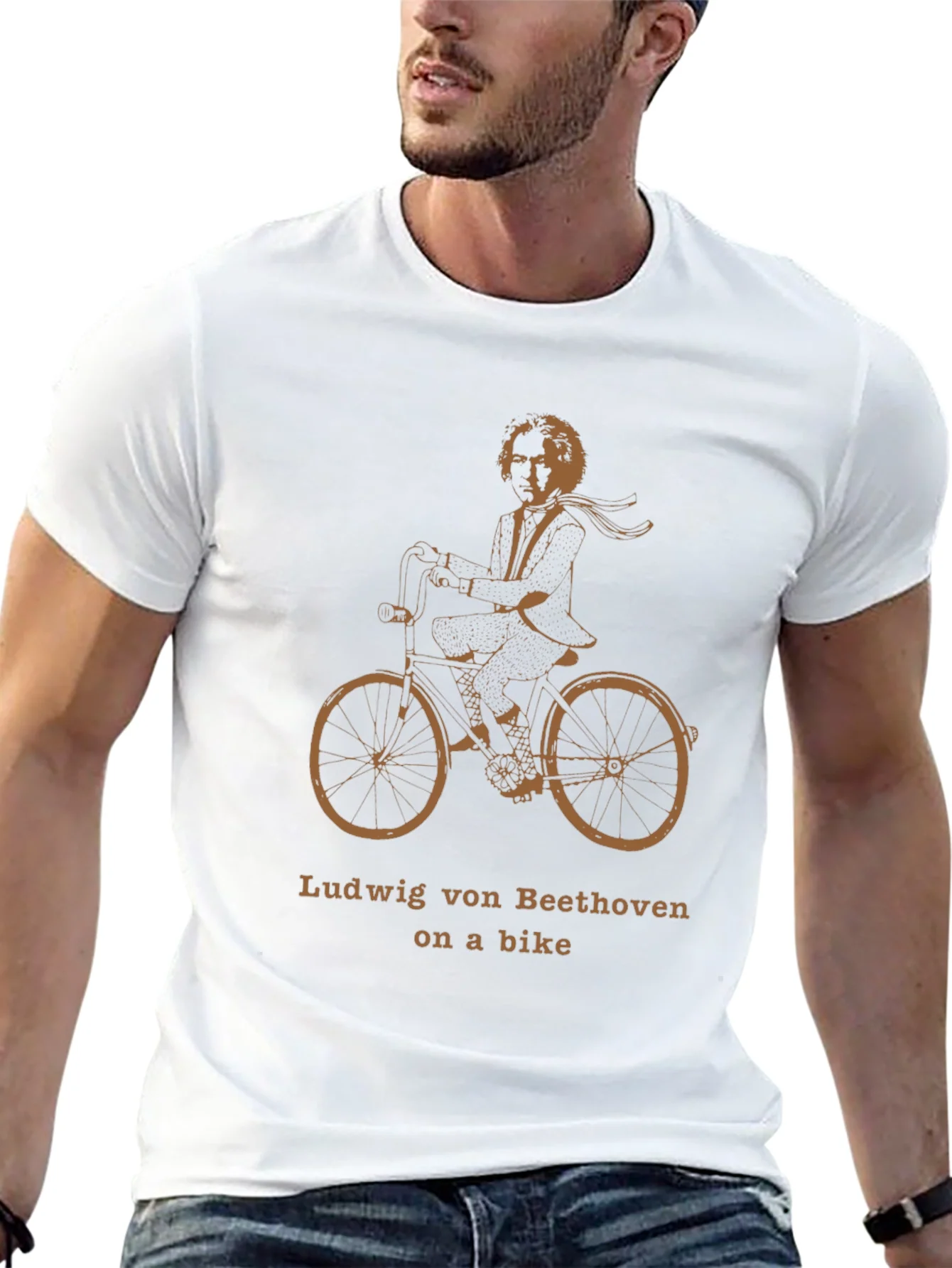 Beethoven on a Bike Graphic Tee