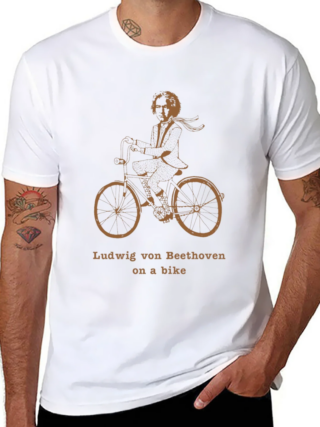 Beethoven on a Bike Graphic Tee