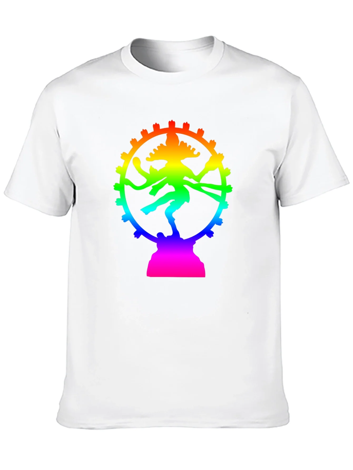Rainbow Shiva T-Shirt - Spiritual Graphic Tee