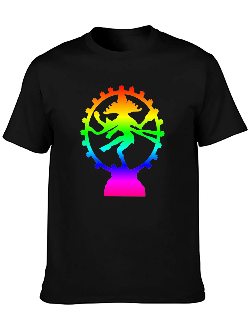 Rainbow Shiva T-Shirt - Spiritual Graphic Tee
