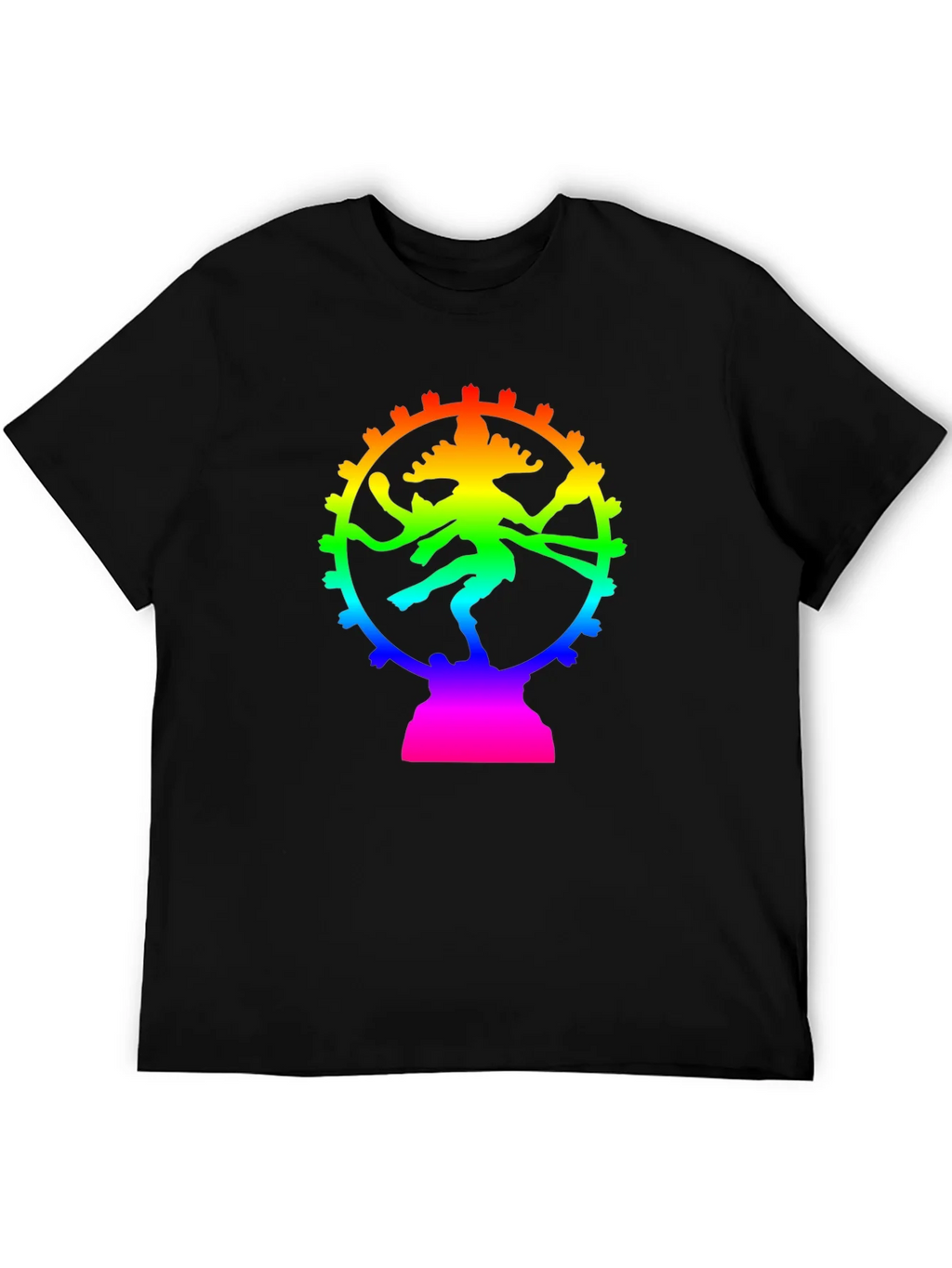 Rainbow Shiva T-Shirt - Spiritual Graphic Tee