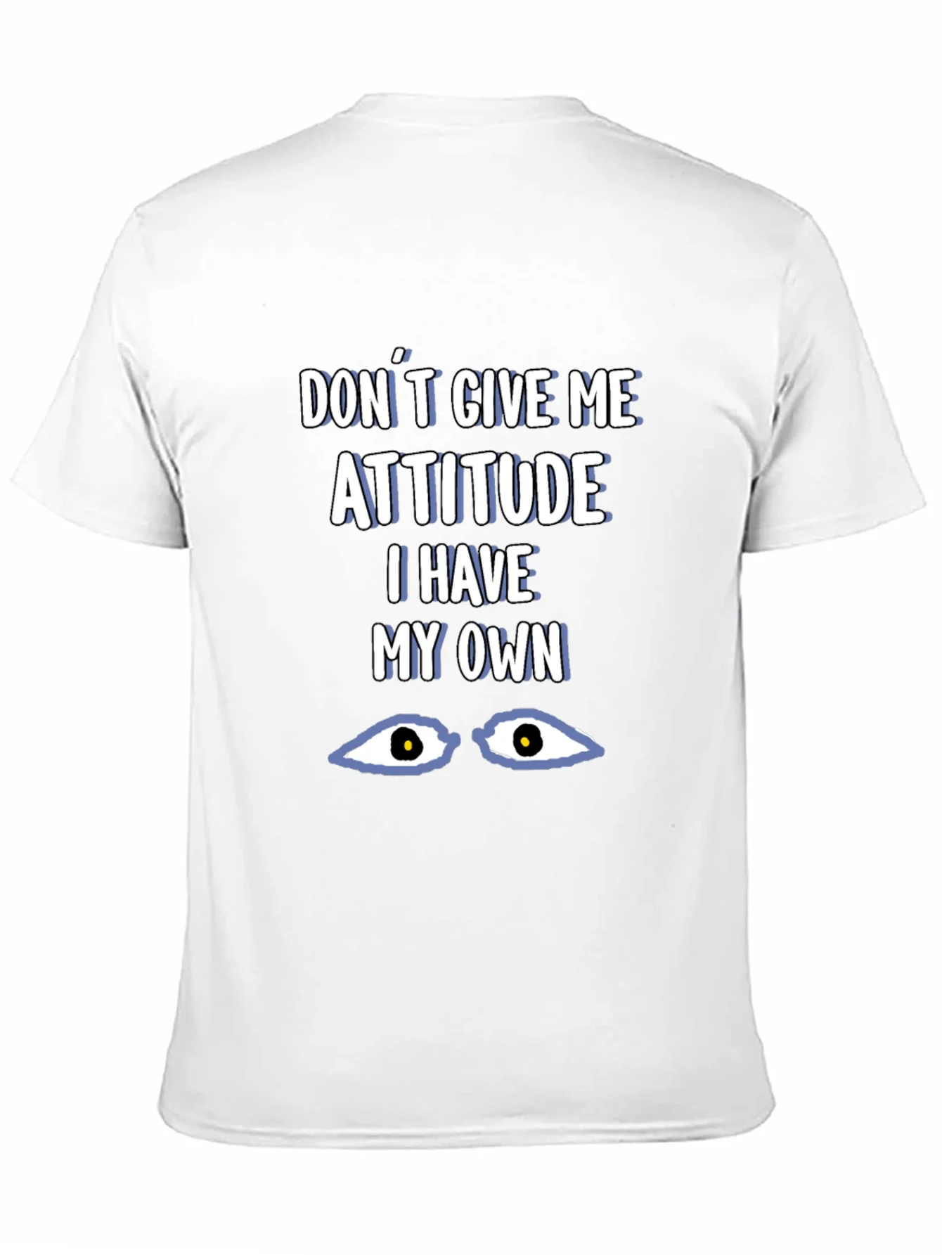 Attitude Graphic Tee - Black Cotton Blend