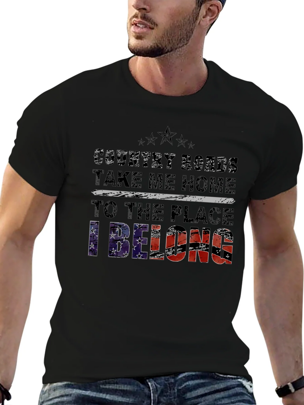 Country Roads Take Me Home Graphic Tee