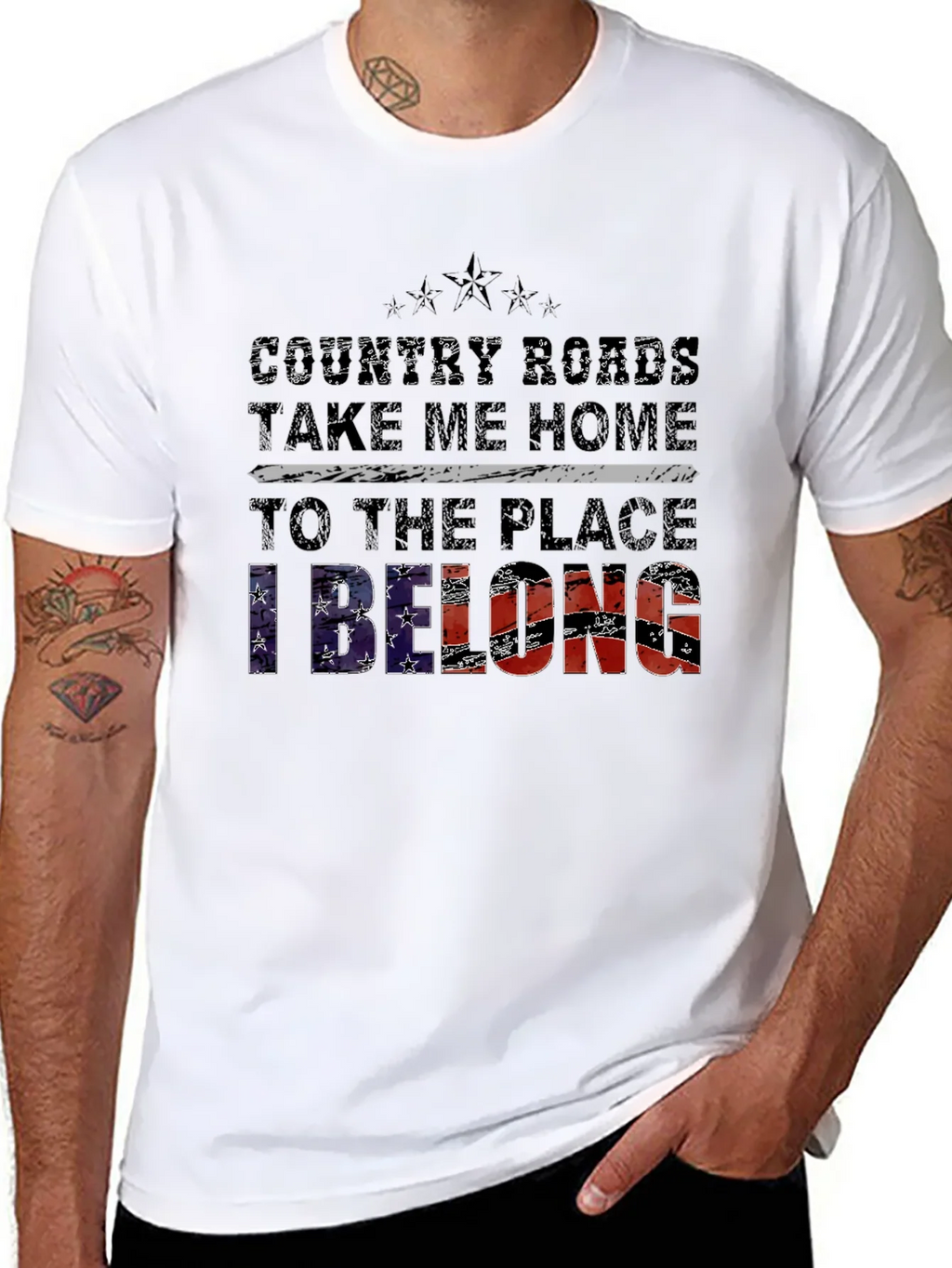 Country Roads Take Me Home Graphic Tee