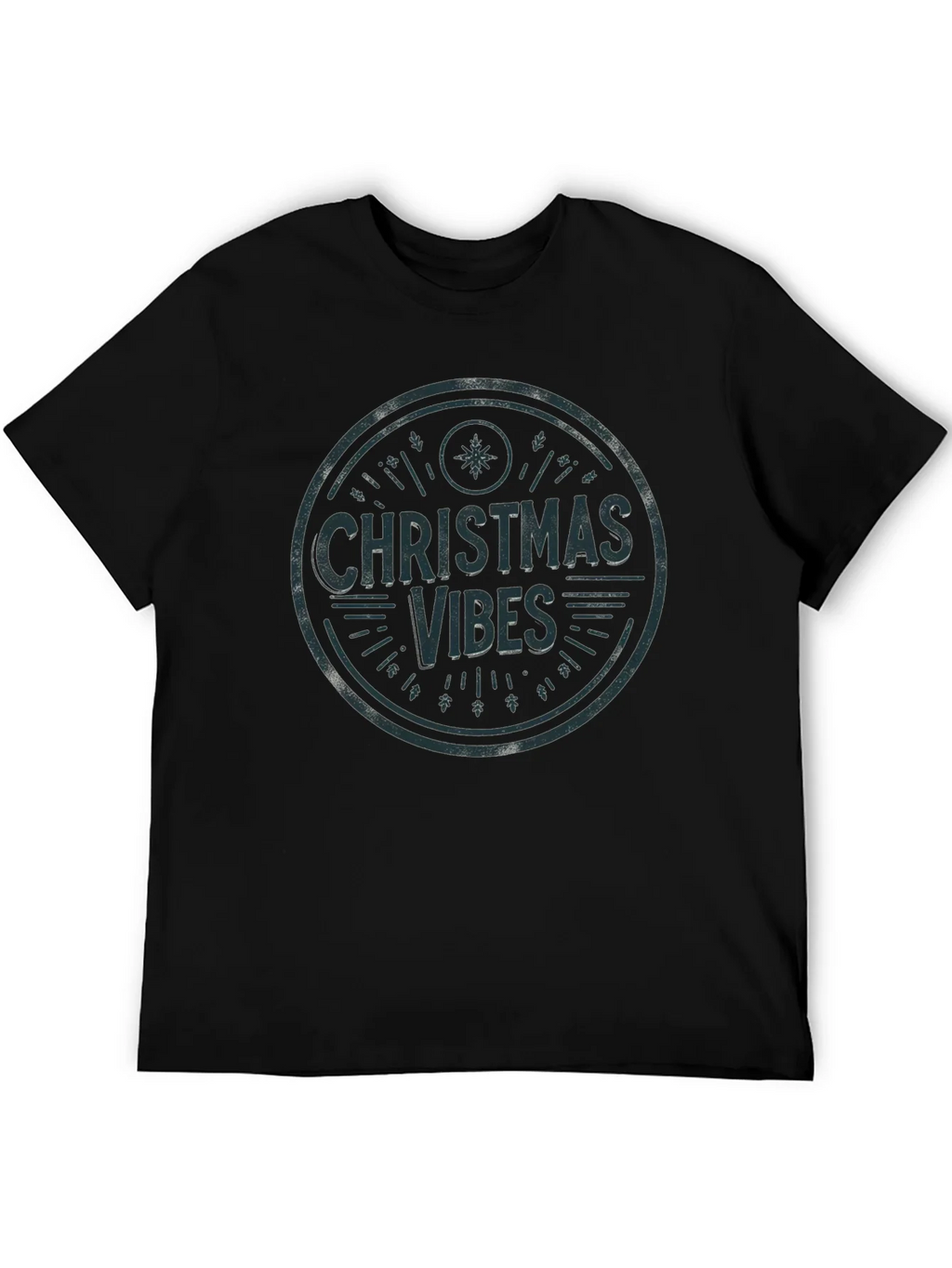 Christmas Vibes Graphic Tee - Holiday Season Shirt