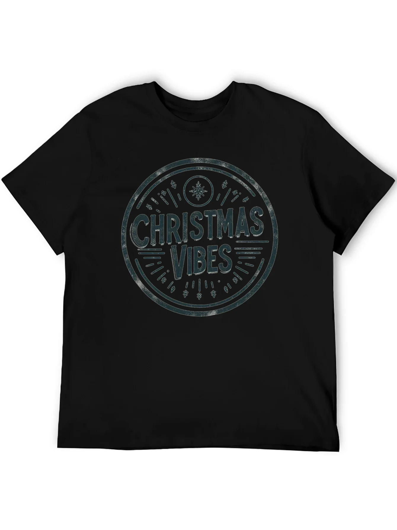 Christmas Vibes Graphic Tee - Holiday Season Shirt