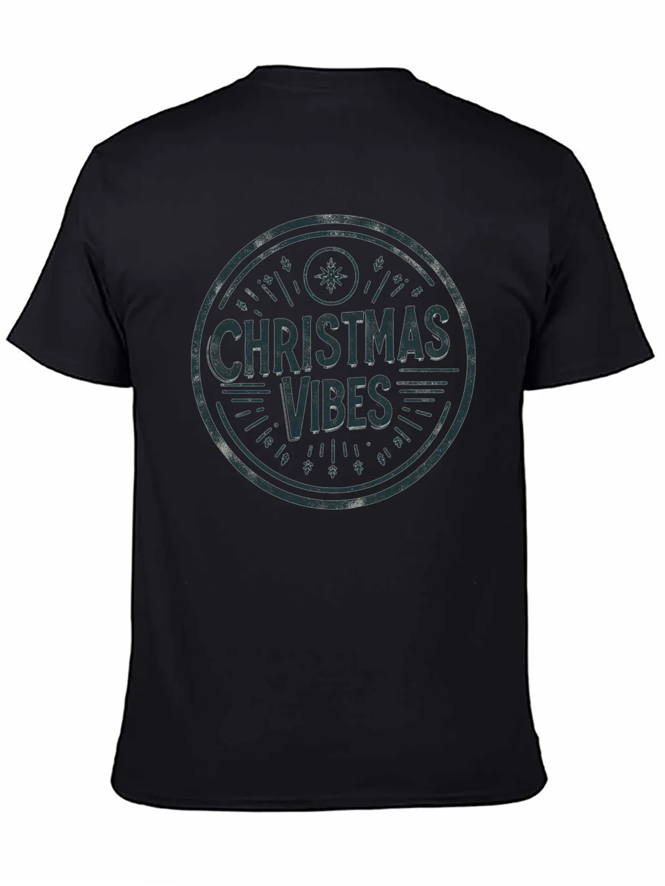 Christmas Vibes Graphic Tee - Holiday Season Shirt