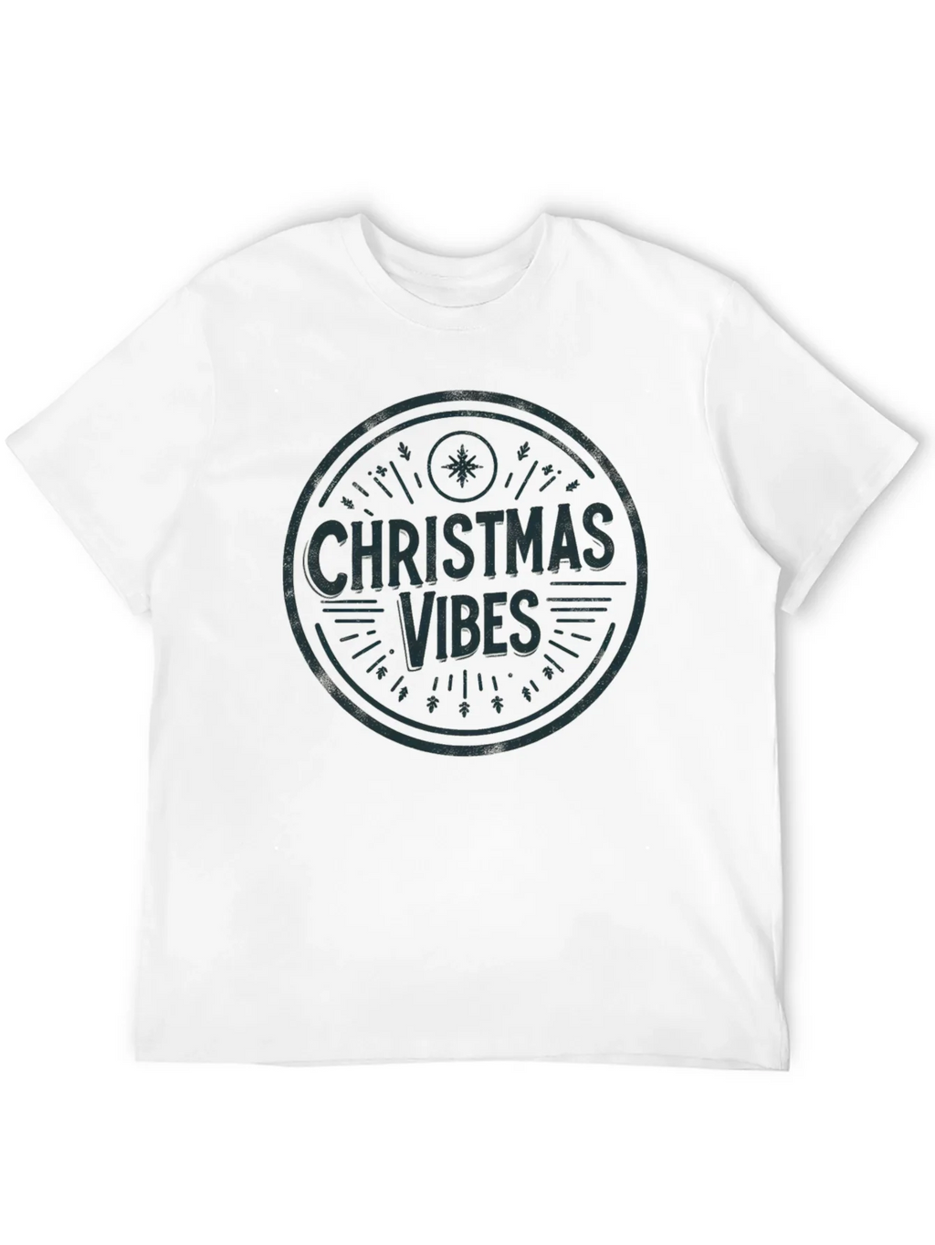 Christmas Vibes Graphic Tee - Holiday Season Shirt