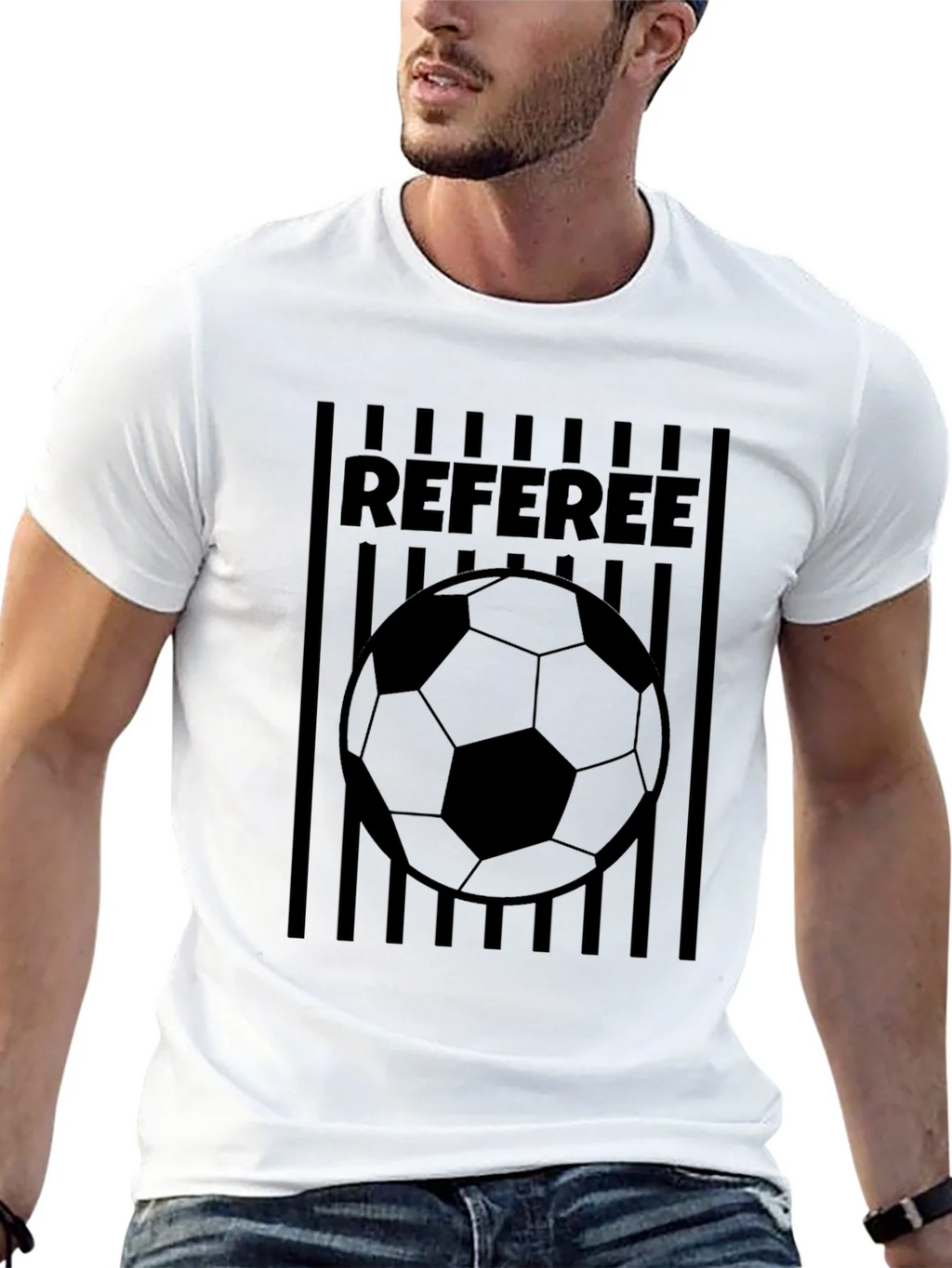 Referee Soccer Ball Graphic T-Shirt