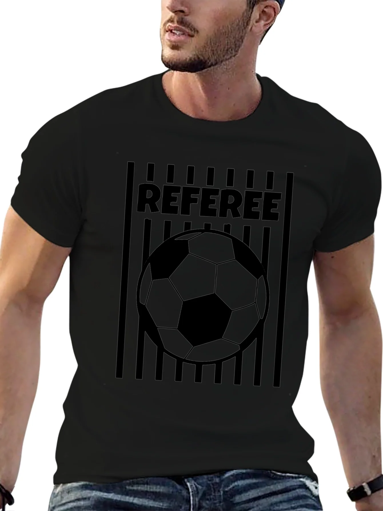 Referee Soccer Ball Graphic T-Shirt