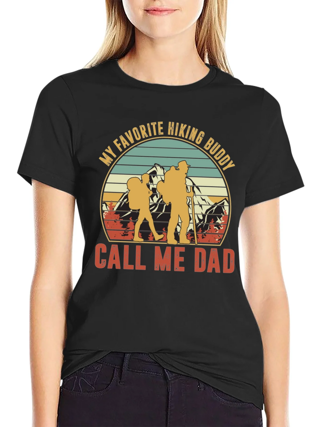 Hiking Buddy Dad T-Shirt