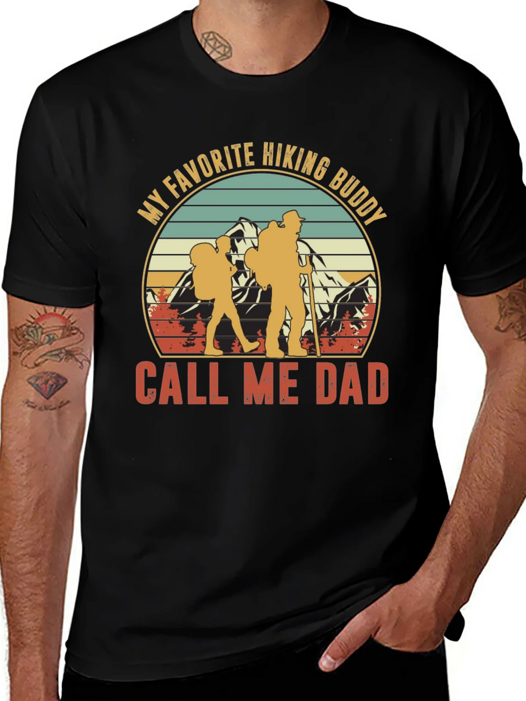 Hiking Buddy Dad T-Shirt