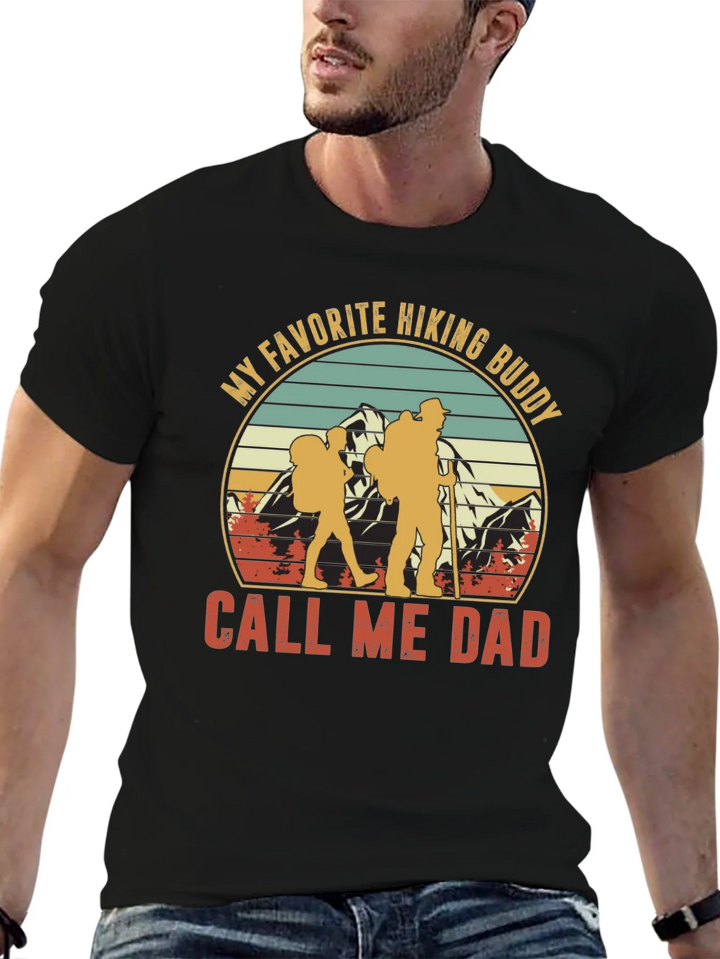 Hiking Buddy Dad T-Shirt