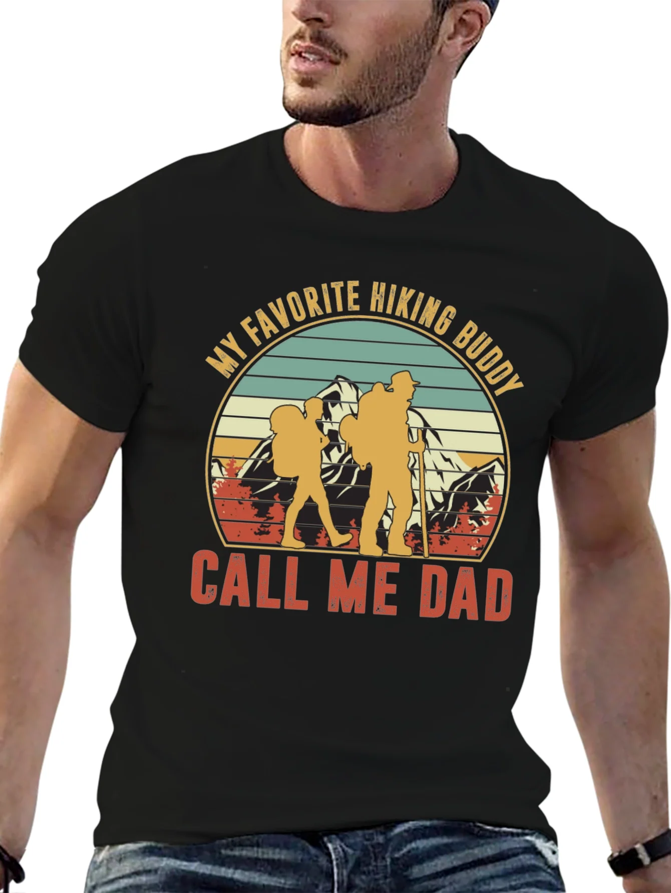 Hiking Buddy Dad T-Shirt