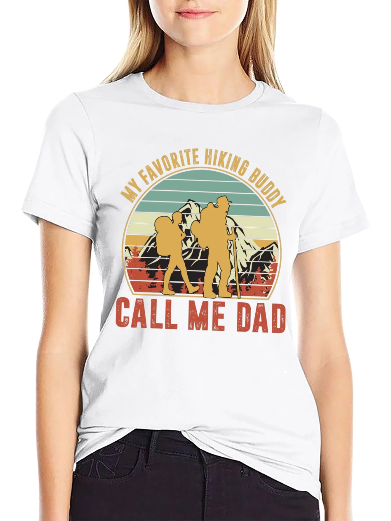Hiking Buddy Dad T-Shirt