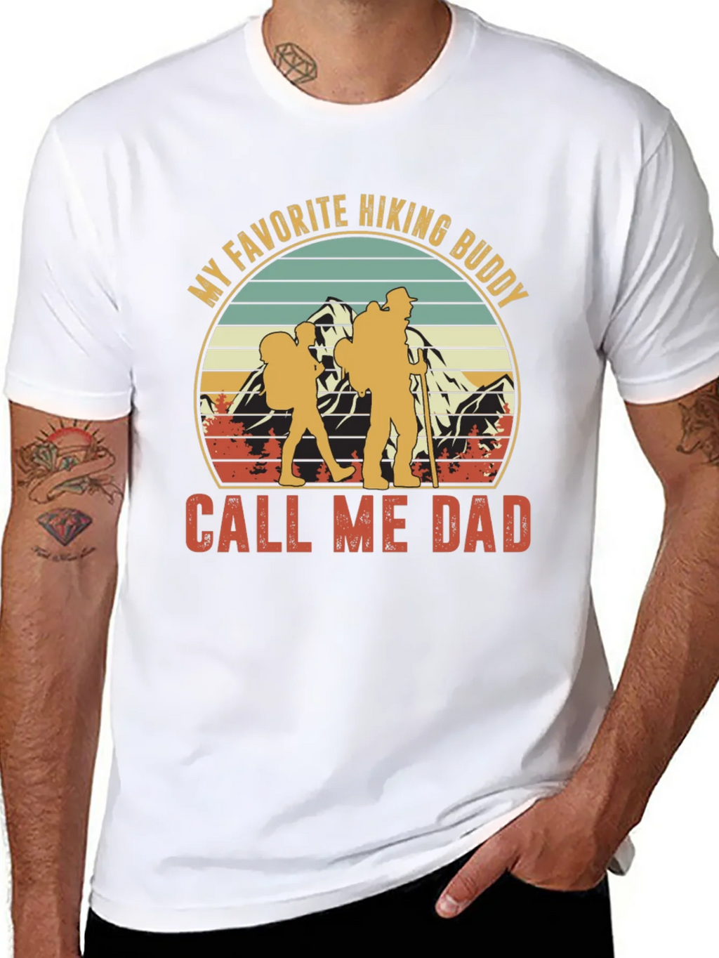 Hiking Buddy Dad T-Shirt