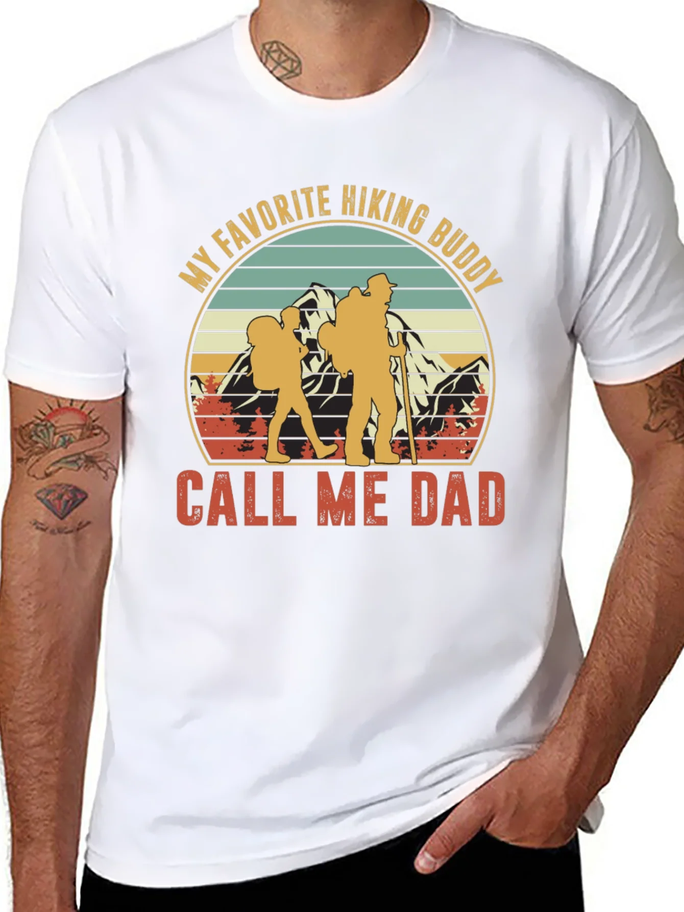 Hiking Buddy Dad T-Shirt