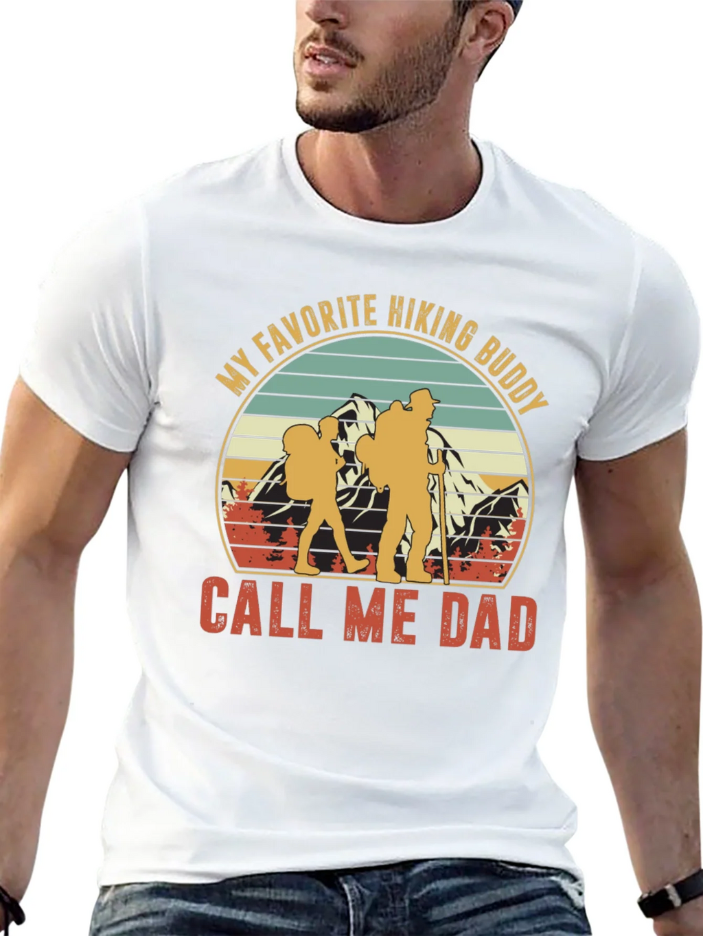 Hiking Buddy Dad T-Shirt