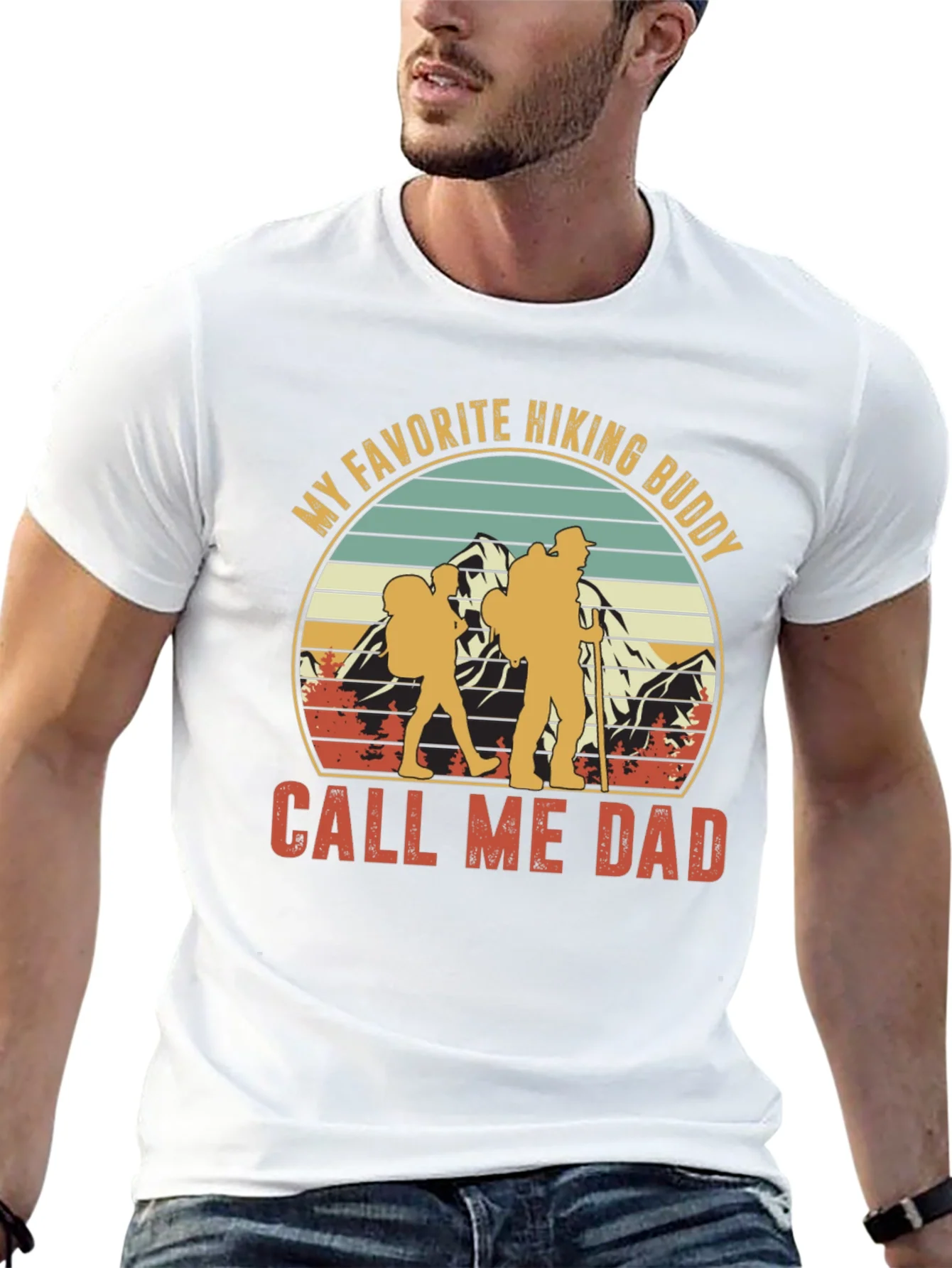 Hiking Buddy Dad T-Shirt