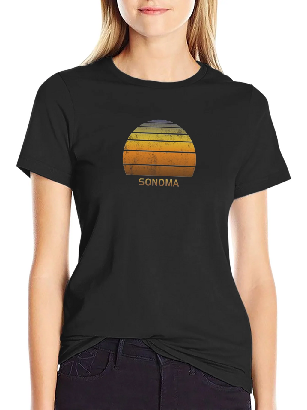 Sonoma Sunset Graphic T-Shirt - Retro Style