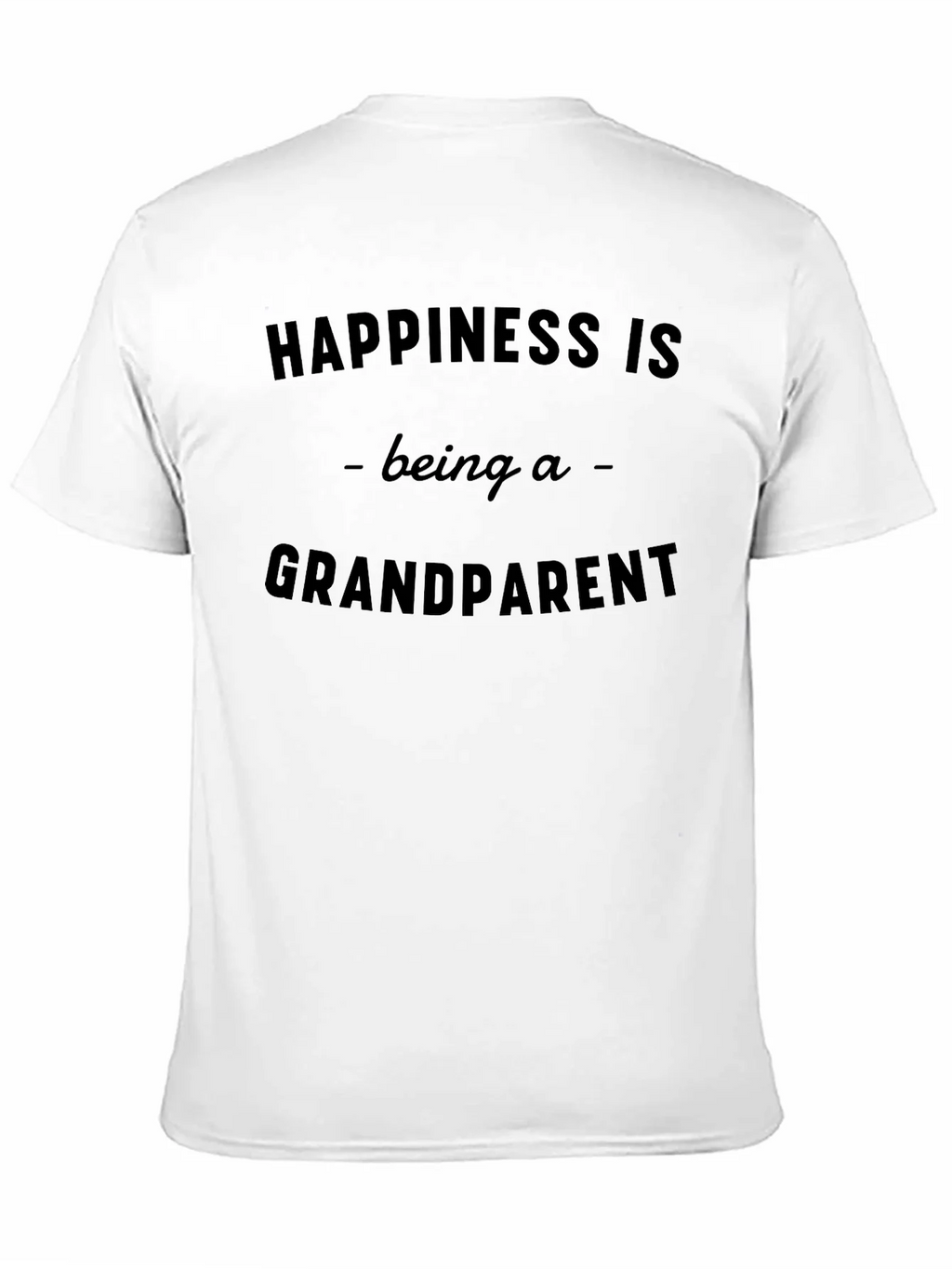Happiness is Being a Grandparent Black T-Shirt