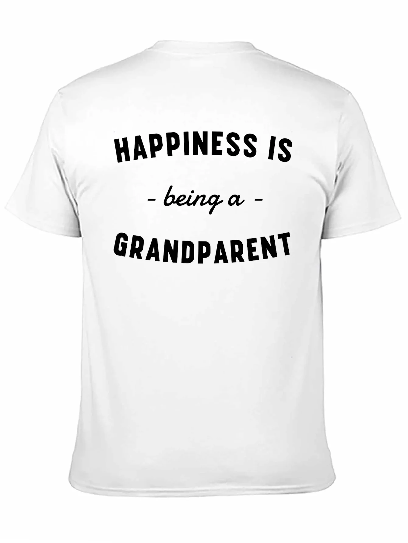 Happiness is Being a Grandparent Black T-Shirt