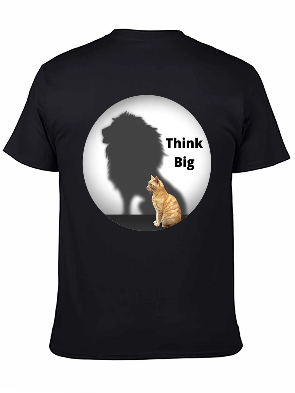 Think Big Cat Lion Shadow T-Shirt