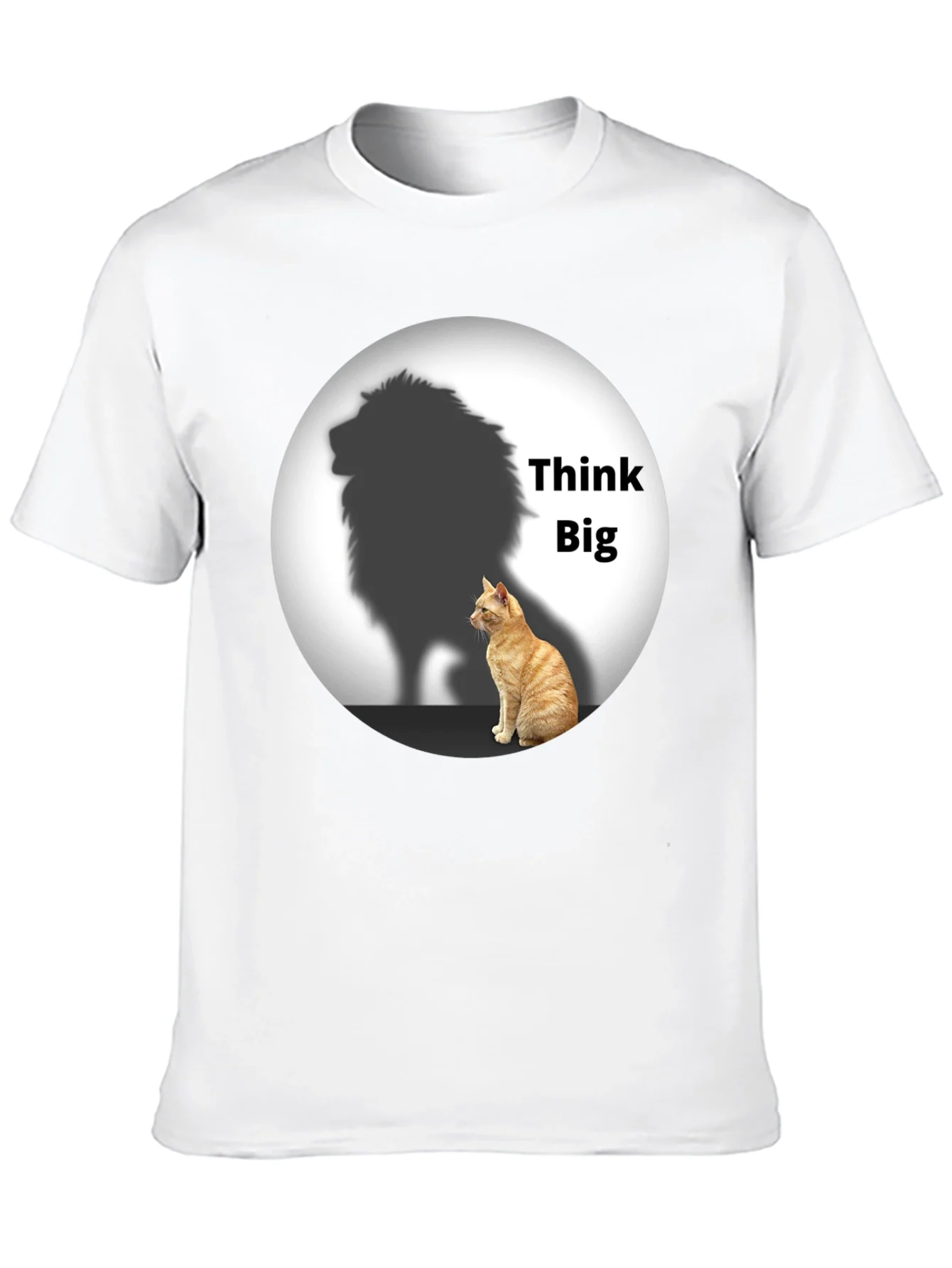 Think Big Cat Lion Shadow T-Shirt