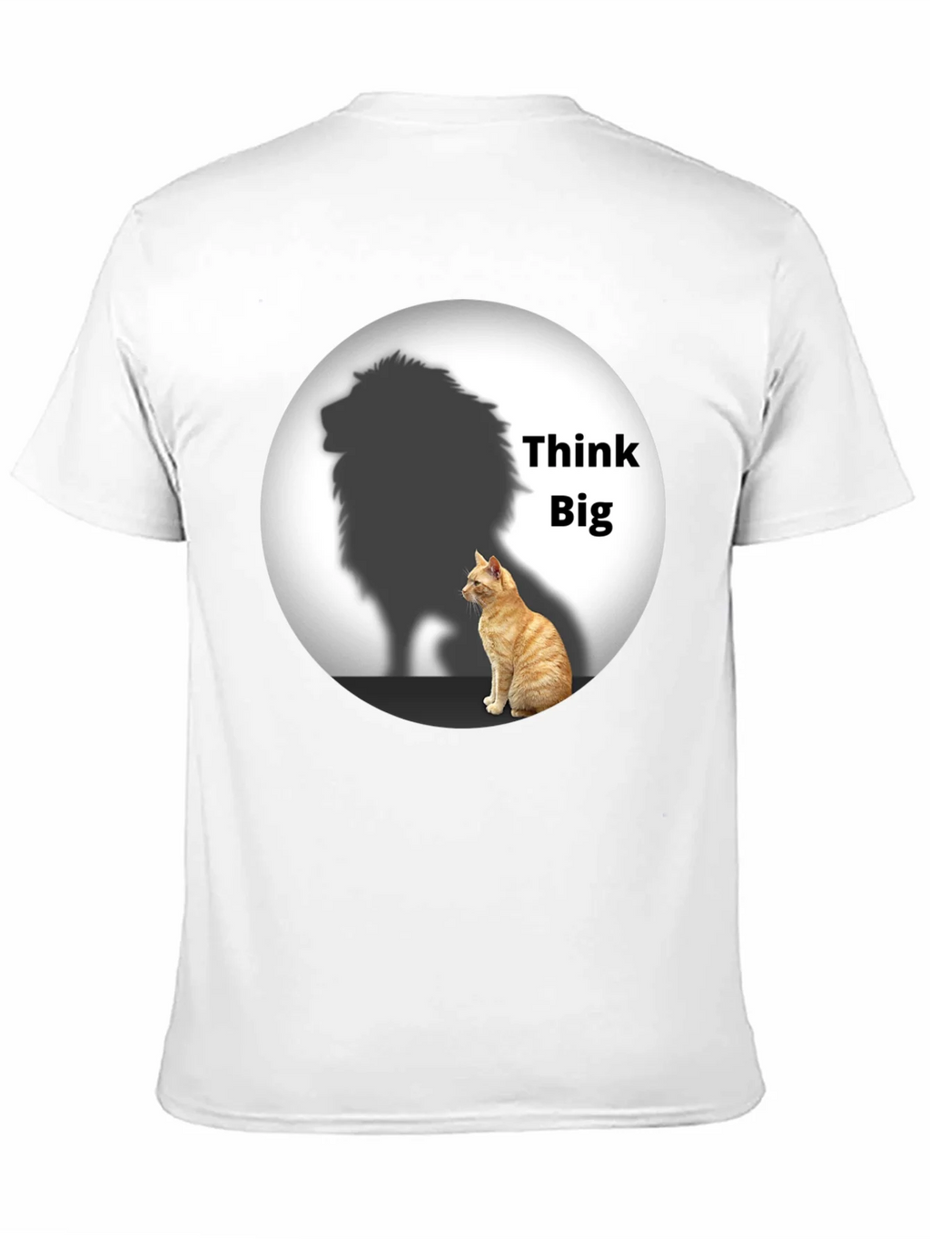 Think Big Cat Lion Shadow T-Shirt