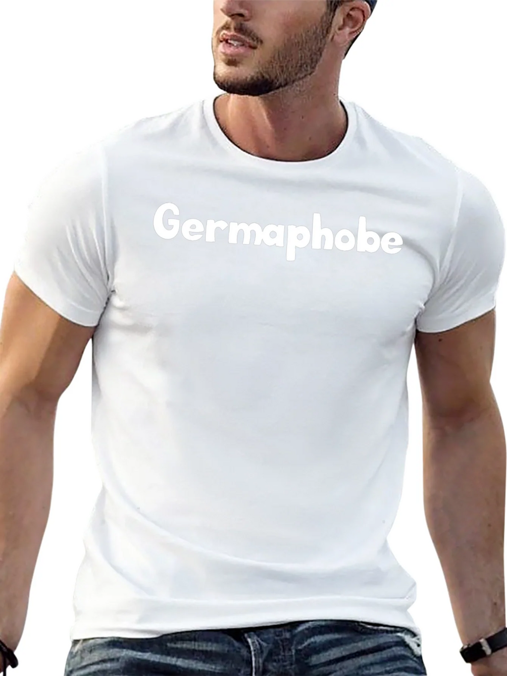Germaphobe Black Cotton Graphic Tee