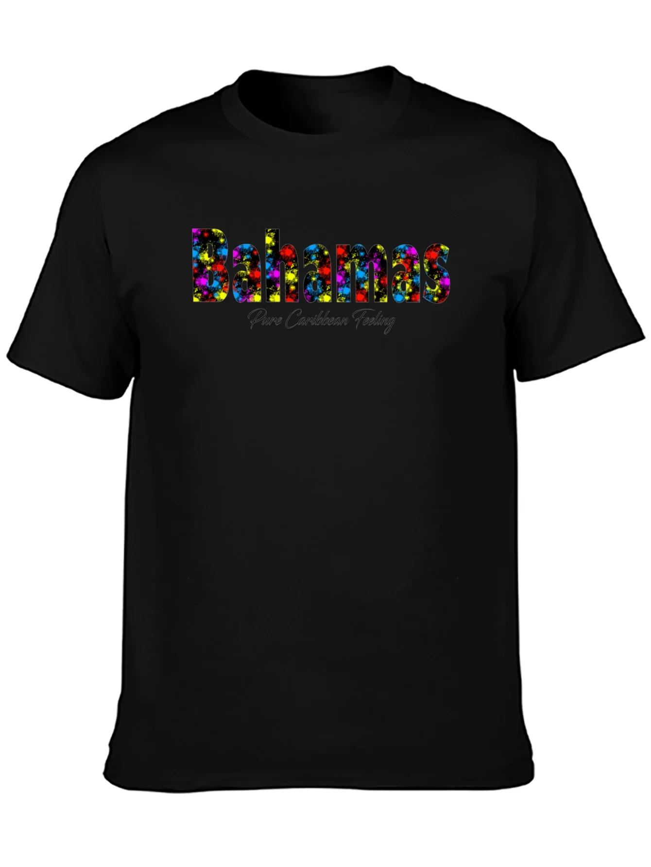Bahamas Colorful Splatter T-Shirt - Pure Caribbean Feeling