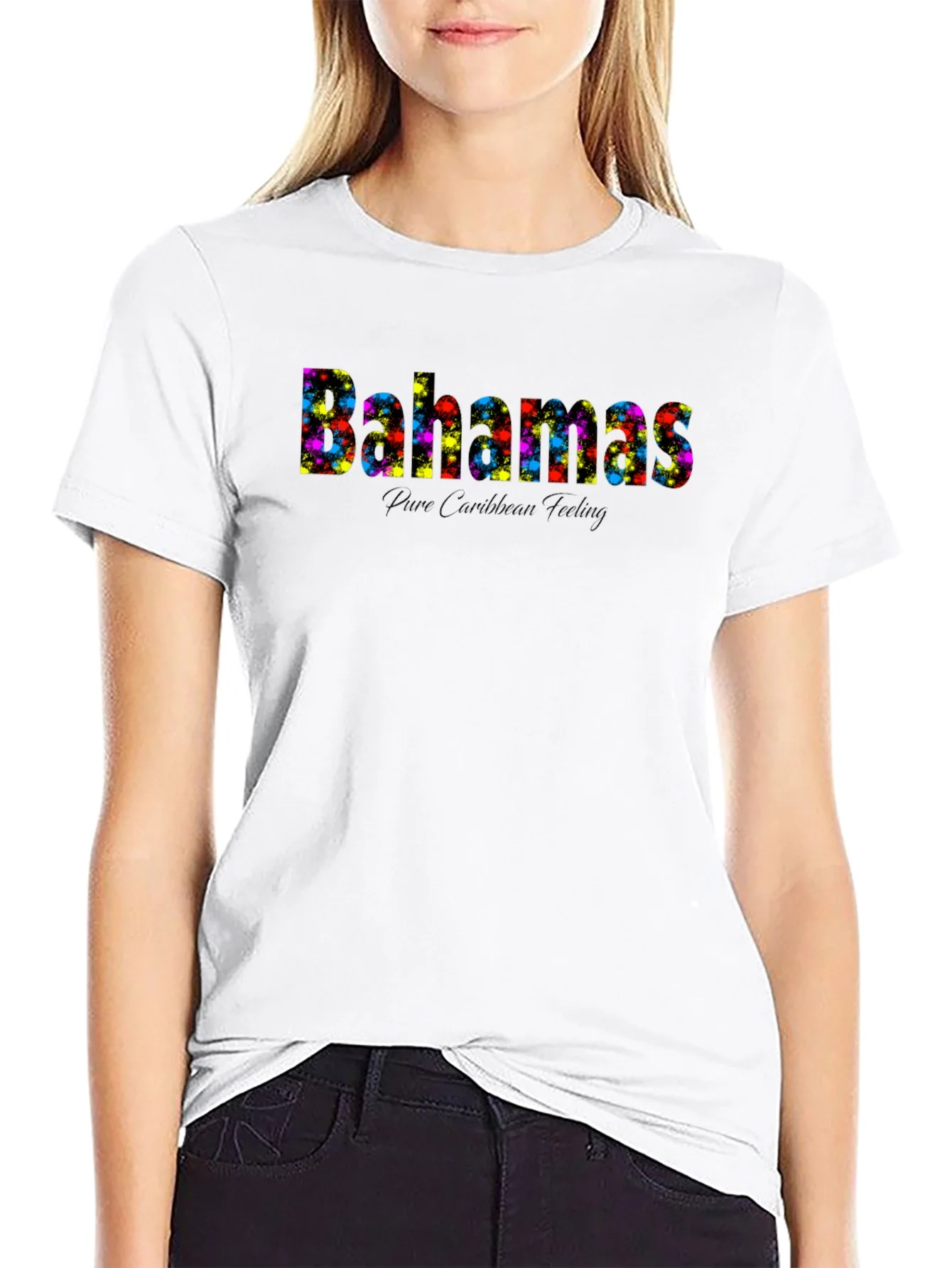 Bahamas Colorful Splatter T-Shirt - Pure Caribbean Feeling