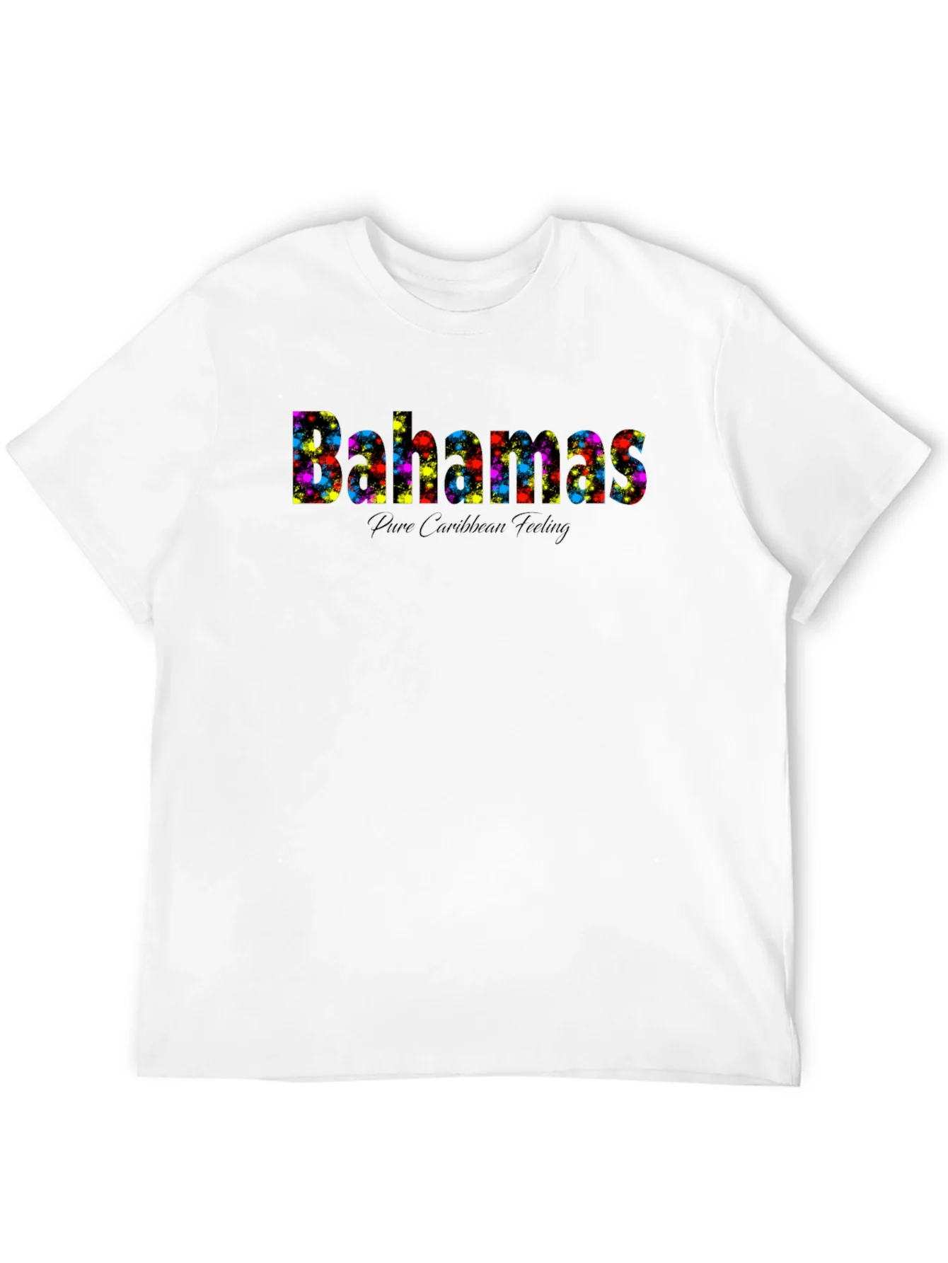 Bahamas Colorful Splatter T-Shirt - Pure Caribbean Feeling