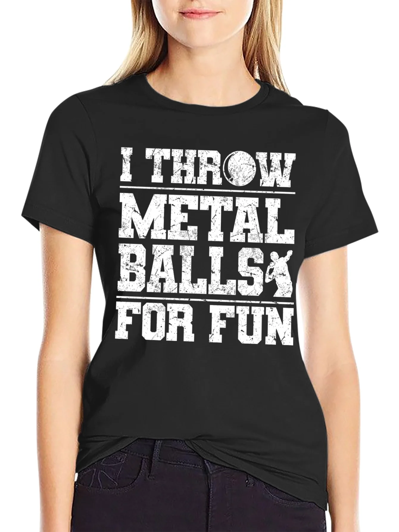 I Throw Metal Balls for Fun - Novelty T-Shirt