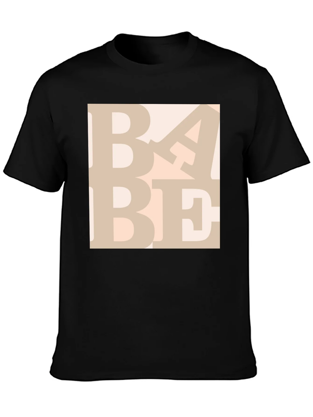 BABE Graphic Print Crewneck T-Shirt
