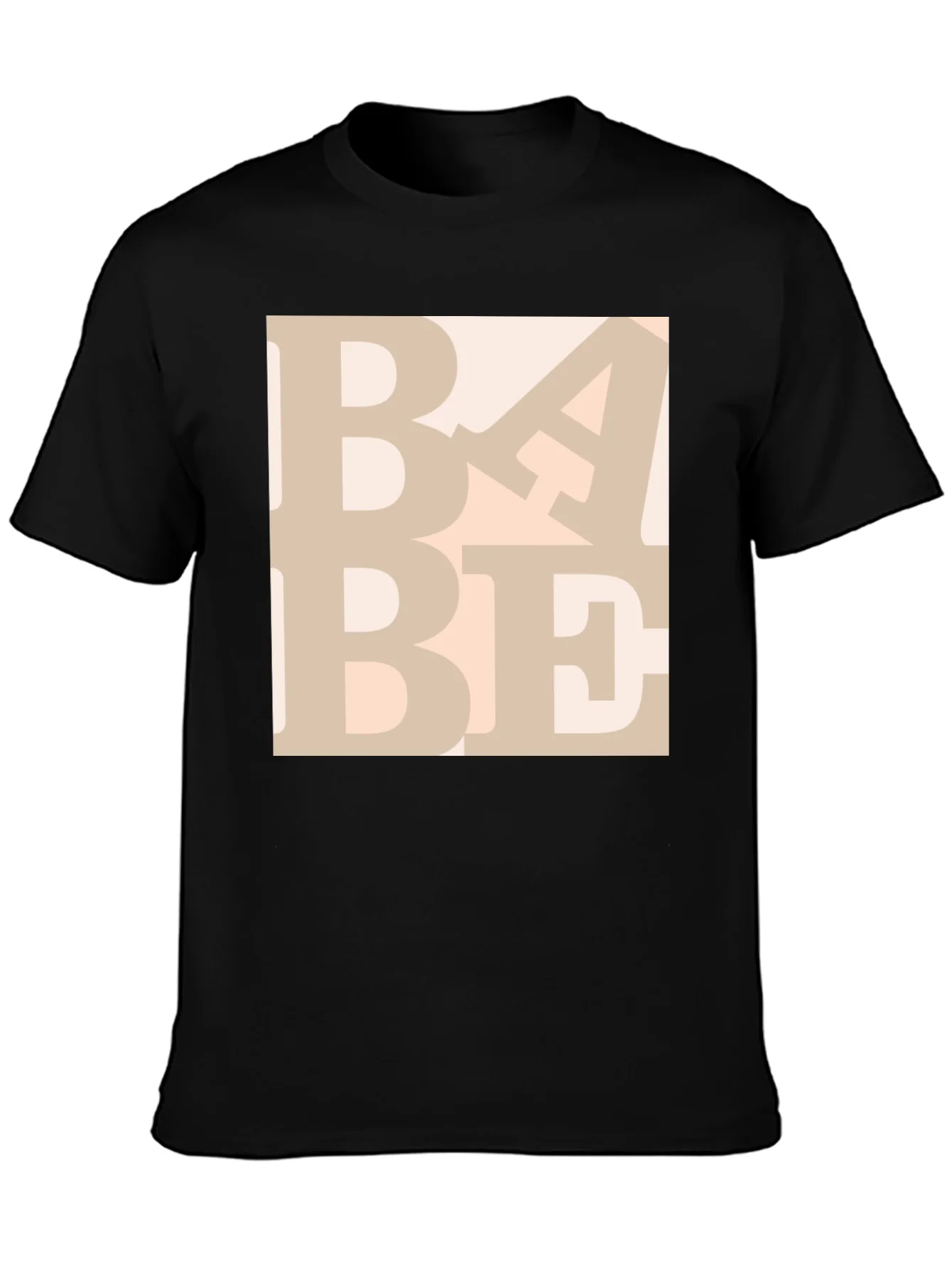 BABE Graphic Print Crewneck T-Shirt