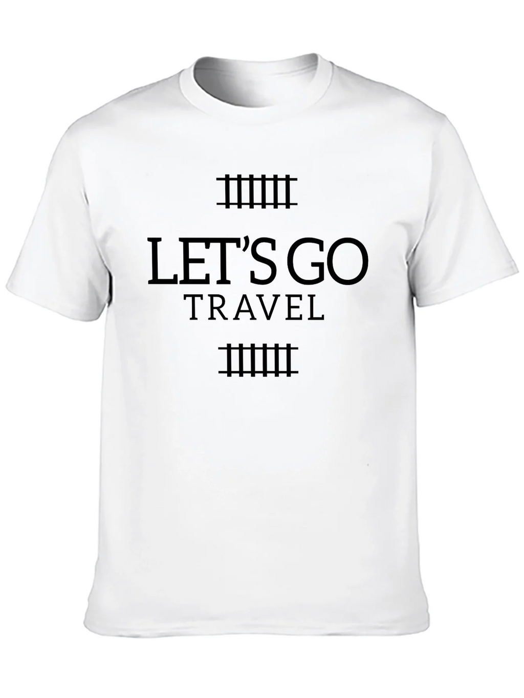 Lets Go Travel Black T-Shirt
