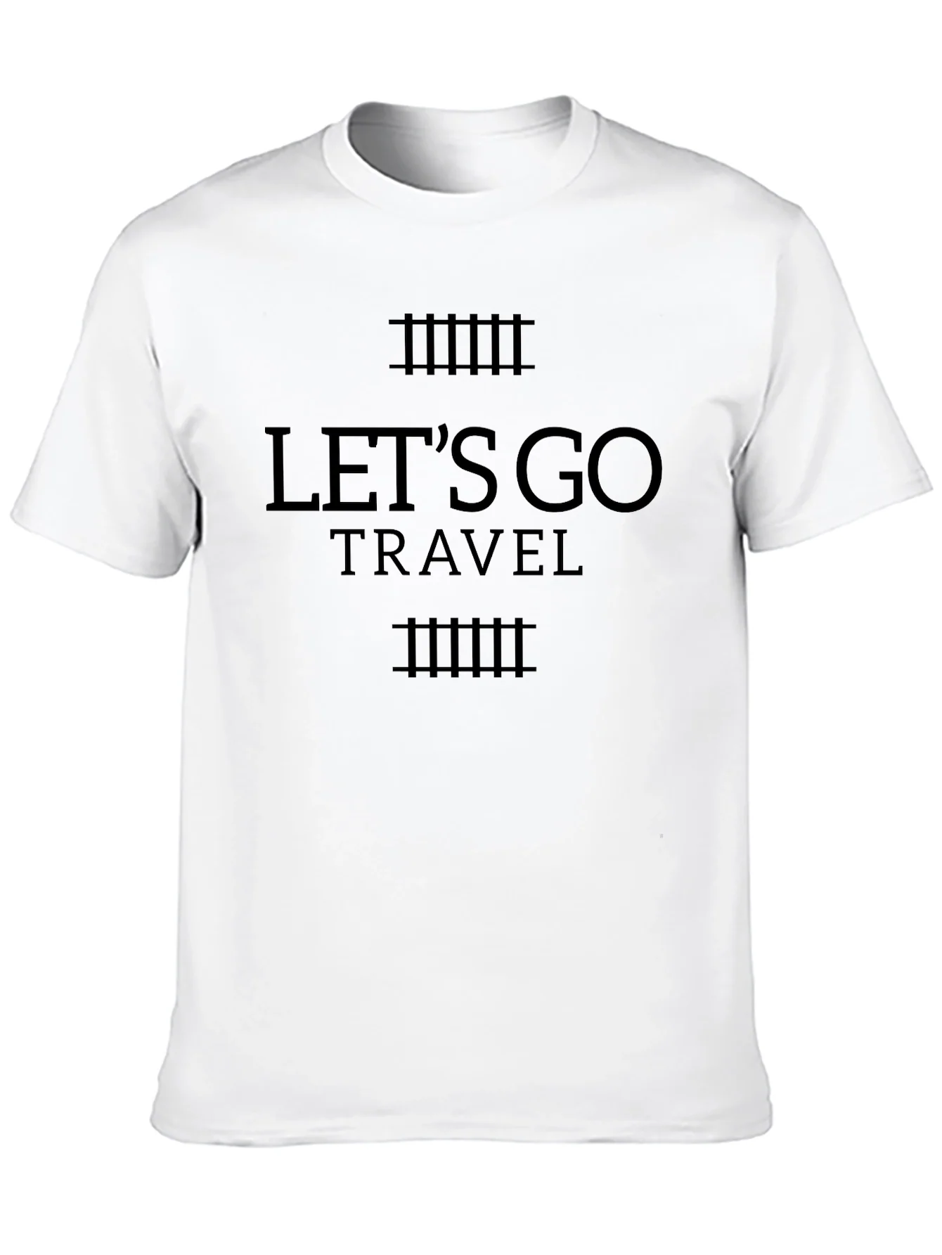 Lets Go Travel Black T-Shirt