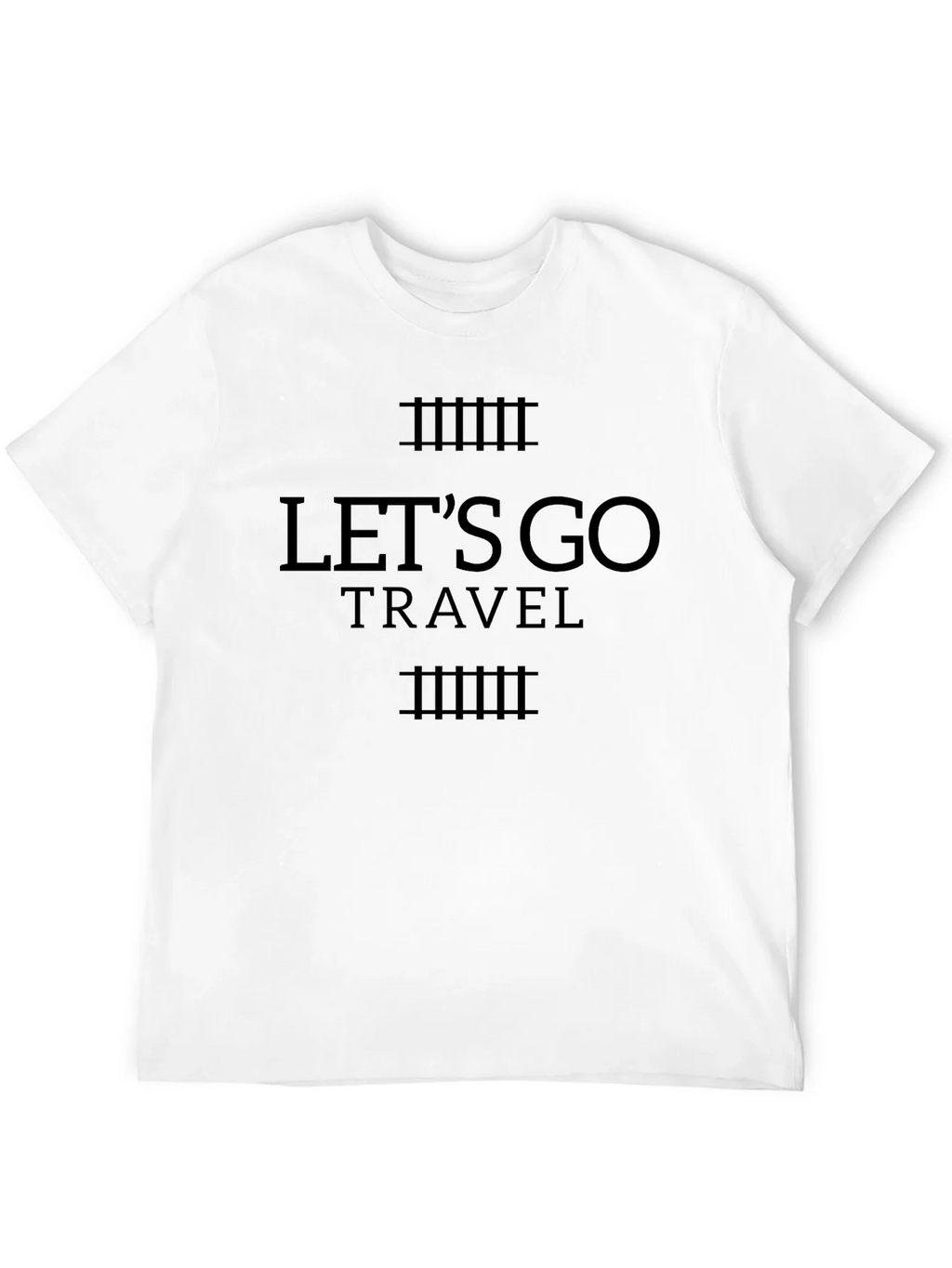 Lets Go Travel Black T-Shirt