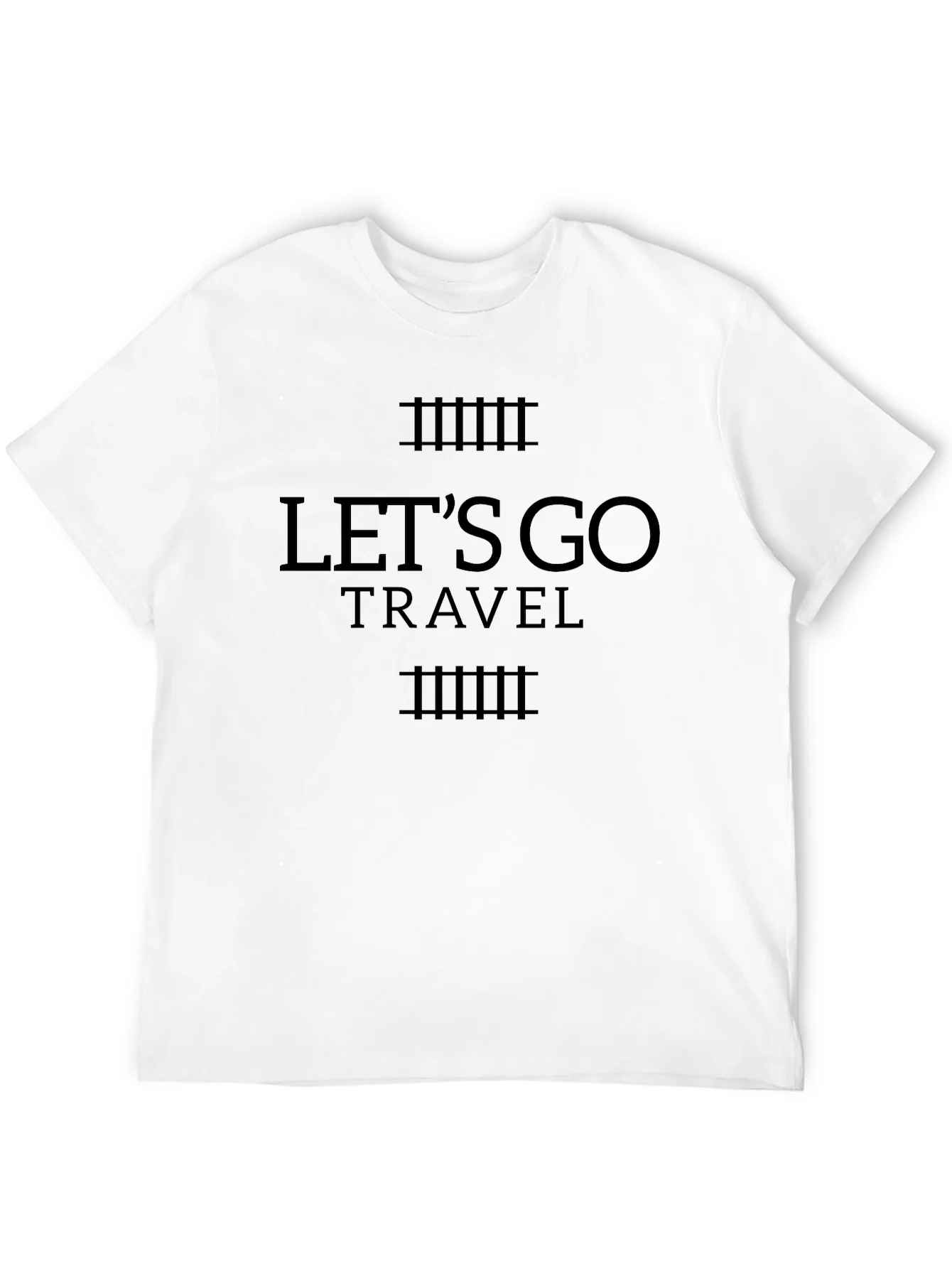 Lets Go Travel Black T-Shirt