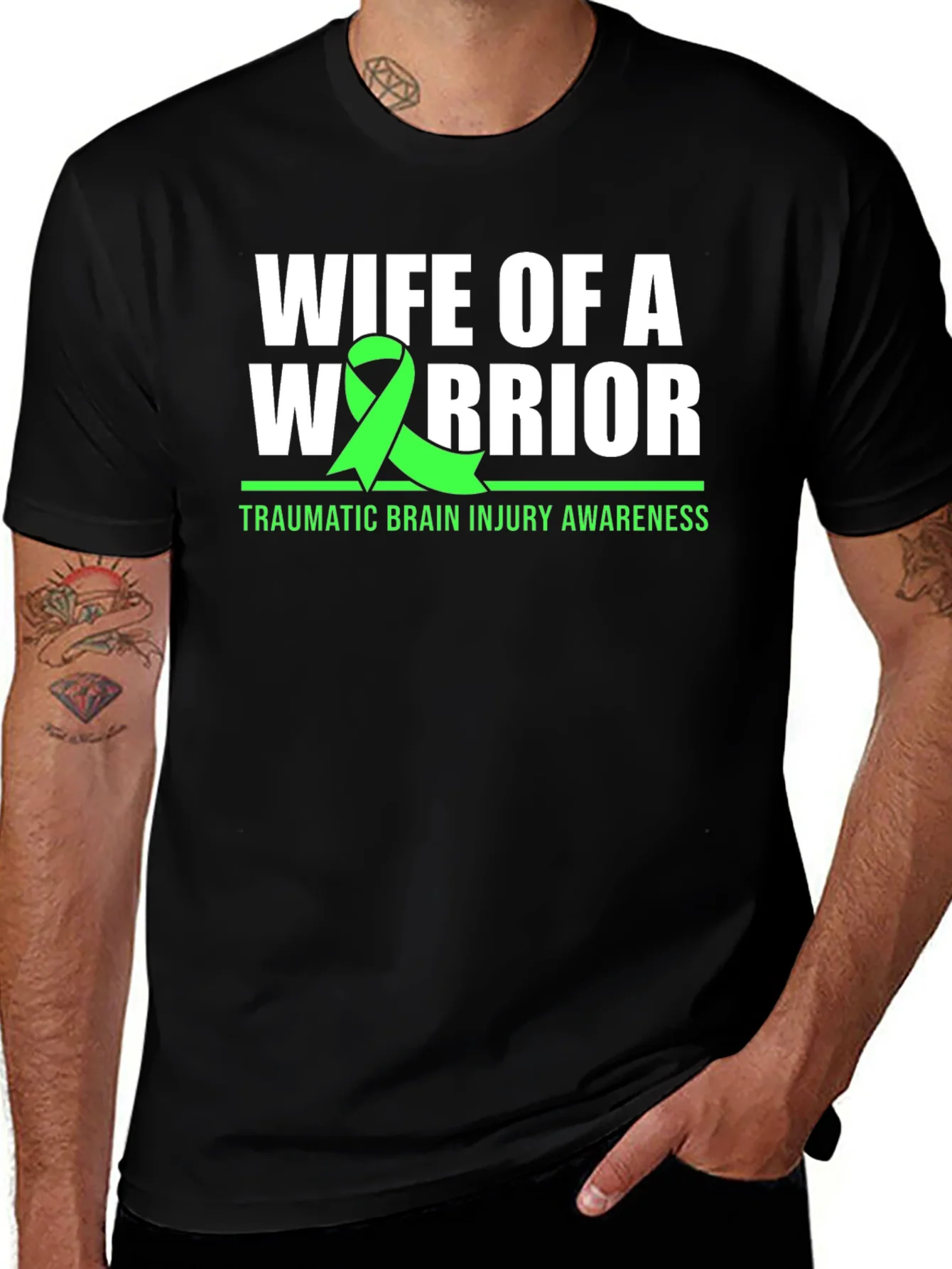 Wife of a Warrior T-Shirt - TBI Awareness
