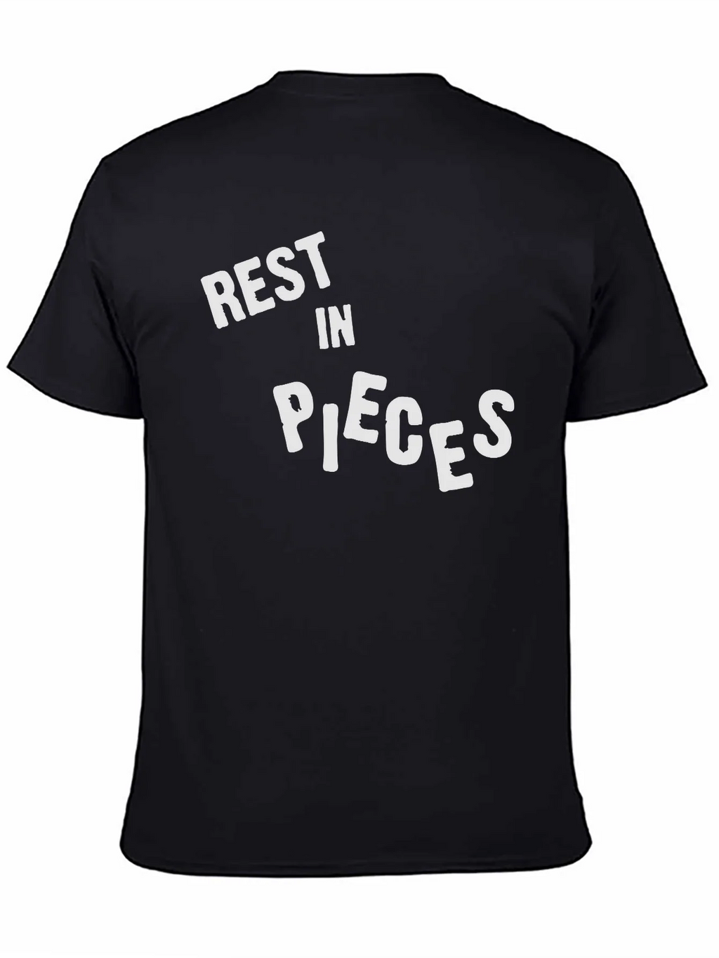 Rest In Pieces Graphic Black T-Shirt